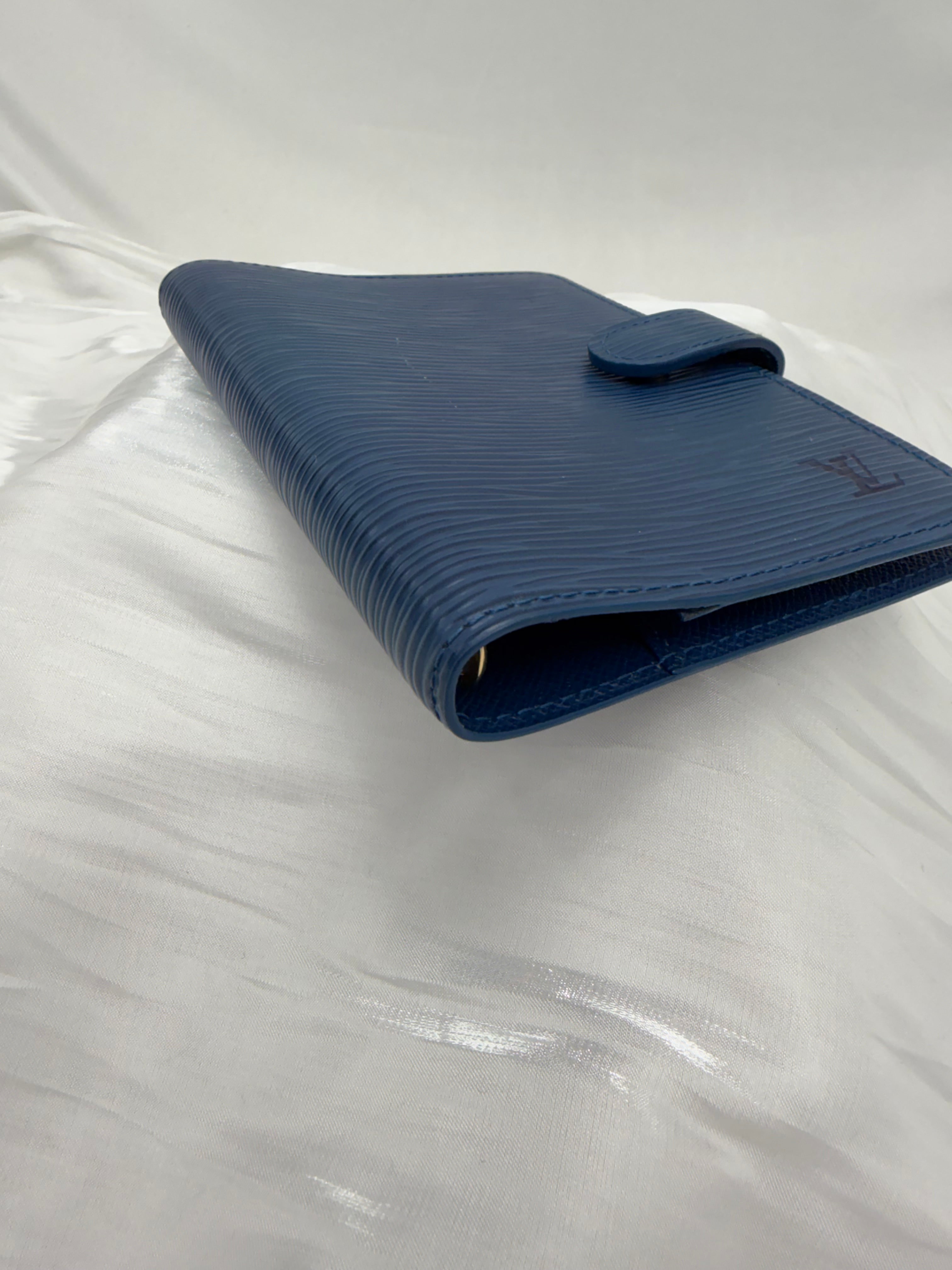 Louis Vuitton Blue Epi Leather Passport Agenda PM