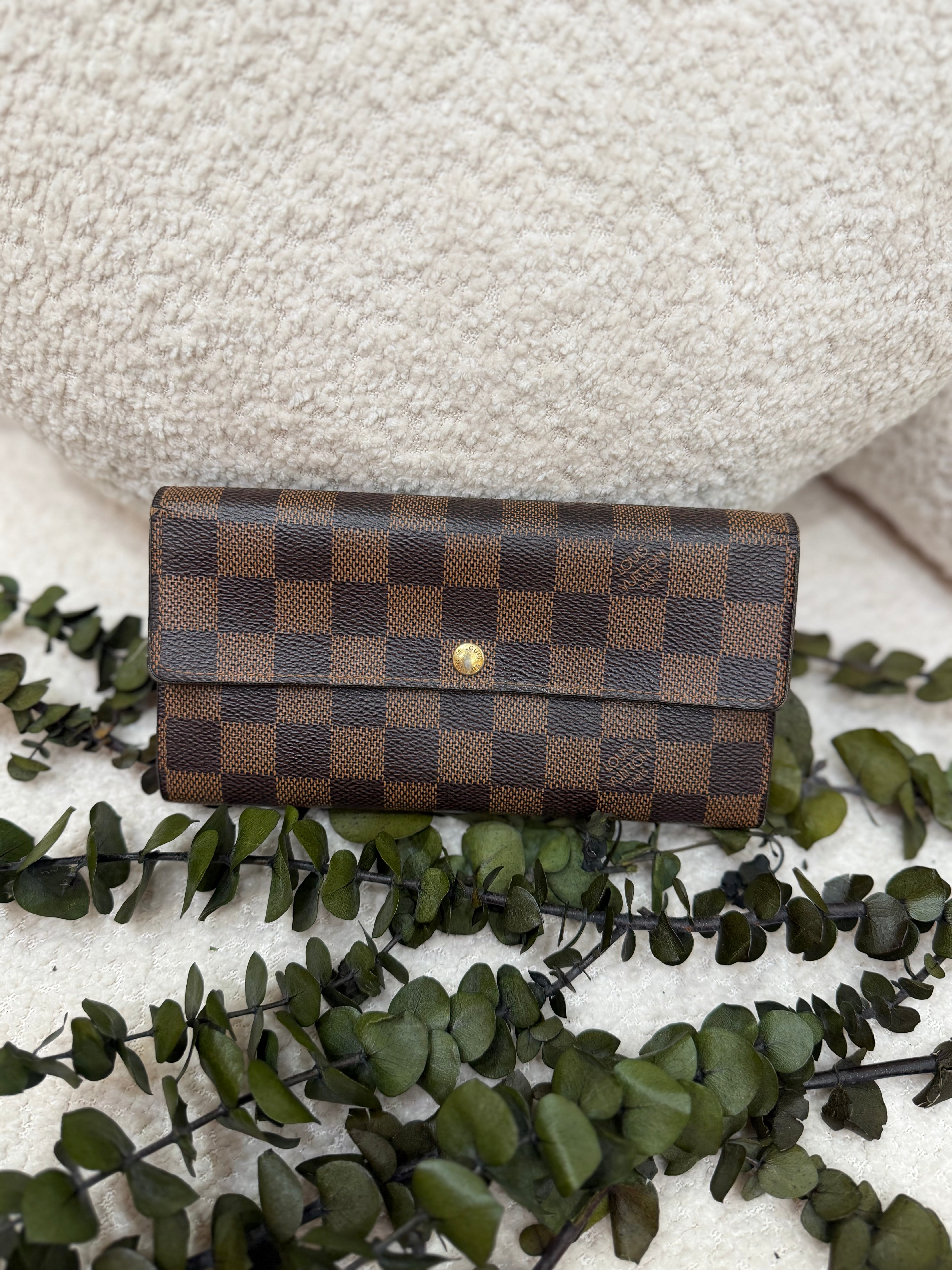 Louis Vuitton Damier Ebene Sarah Wallet