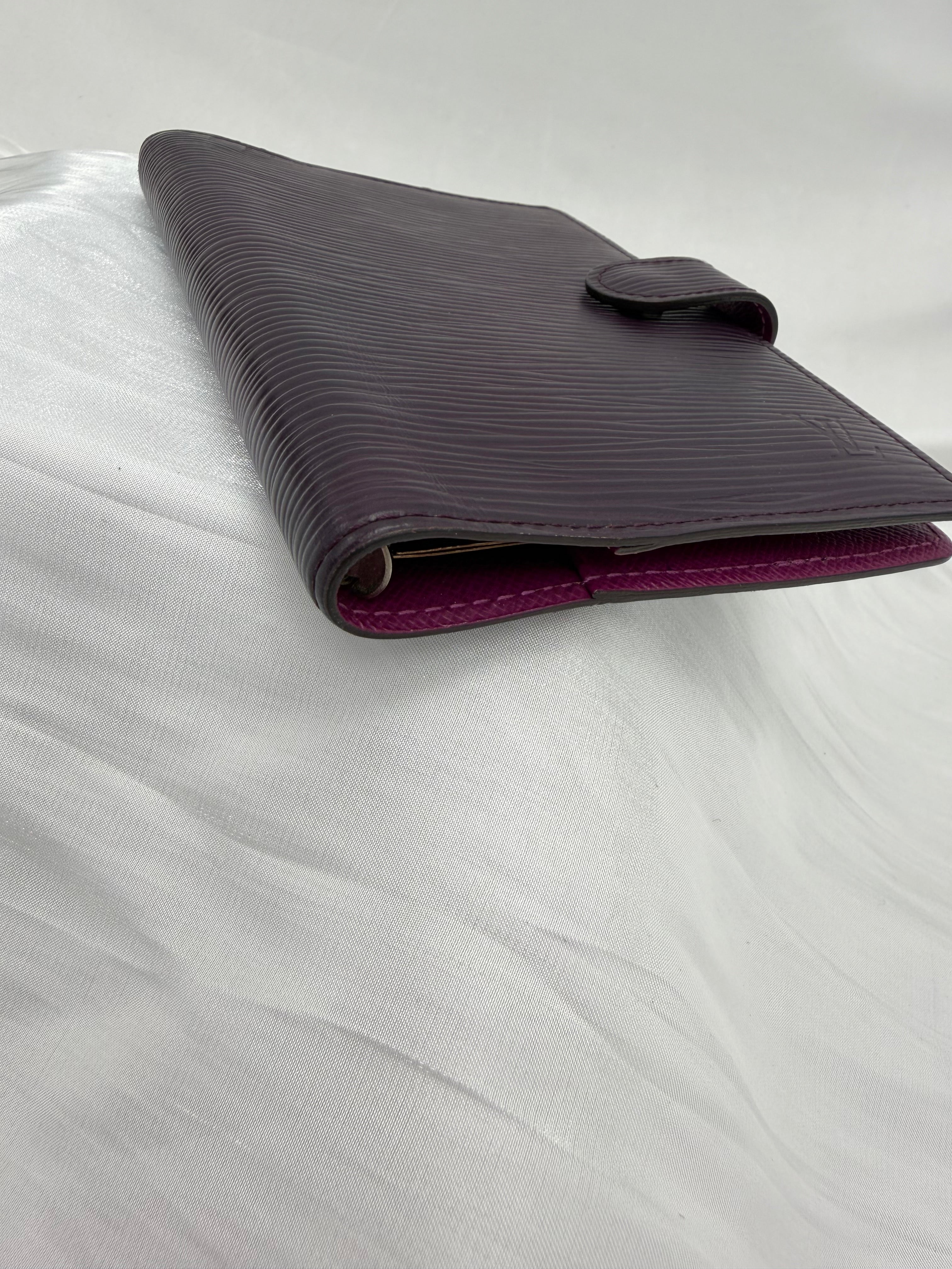 Louis Vuitton Dark Plum Epi Leather Passport Agenda PM