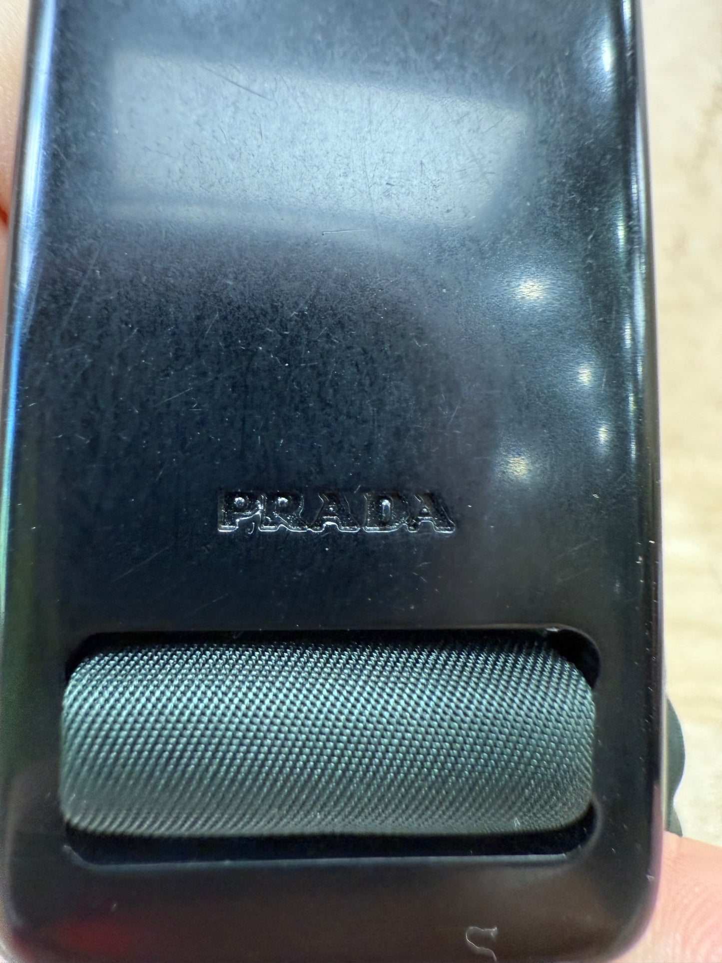 Prada Dark Green Nylon Shoulder Bag