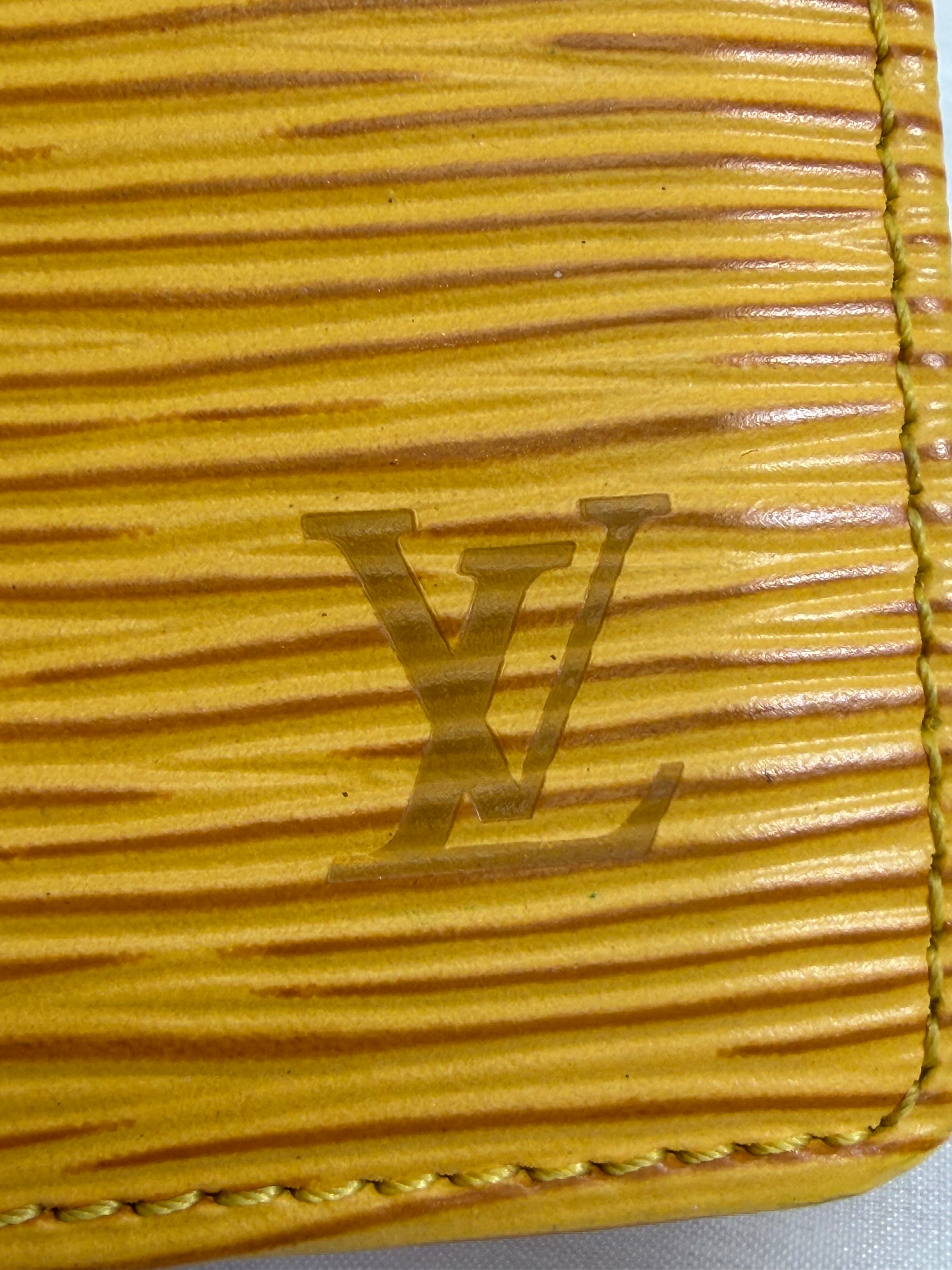 Louis Vuitton Yellow Epi Pocket Organizer