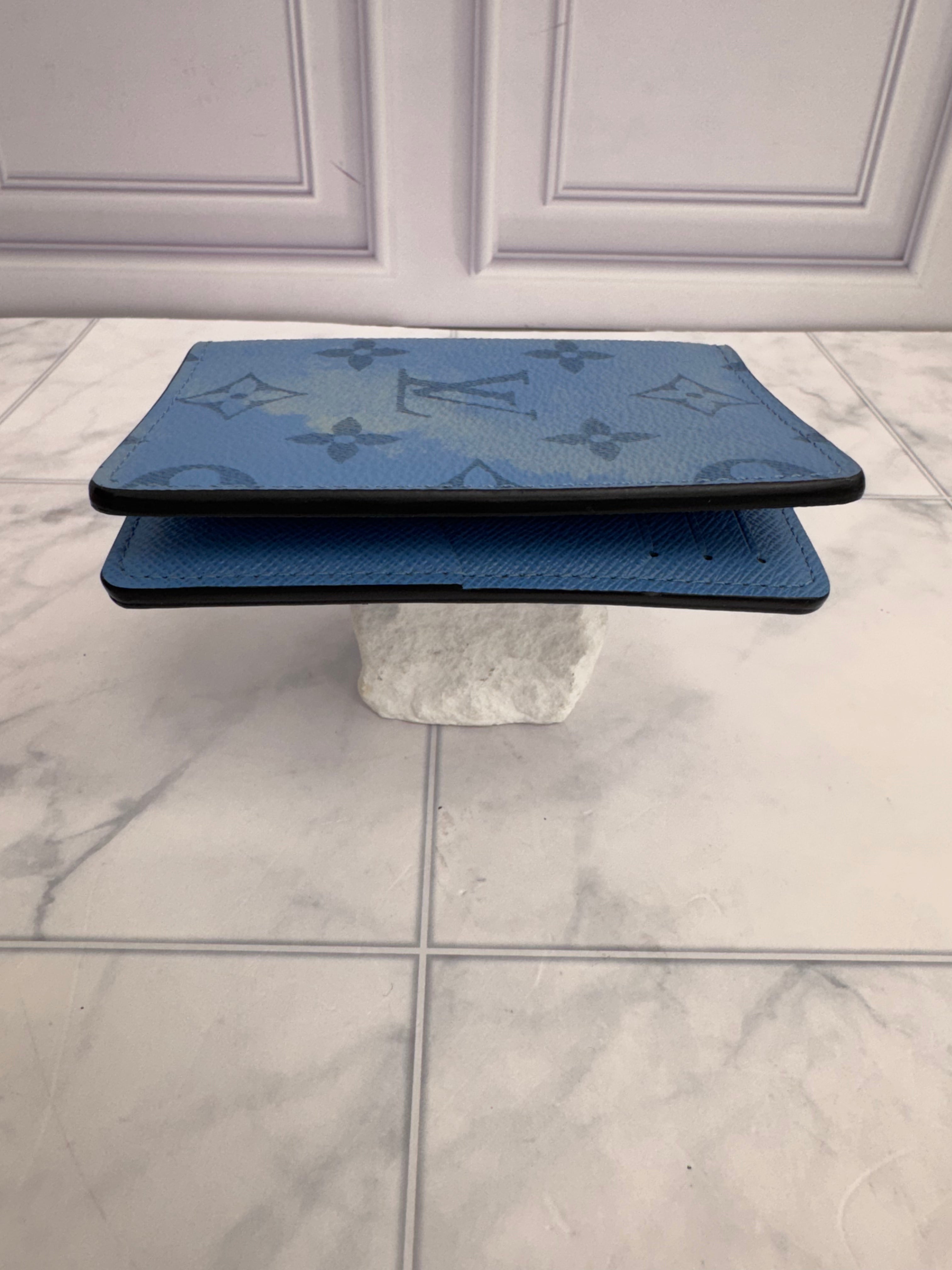 Louis Vuitton Blue Monogram Taigarama Pocket Organizer