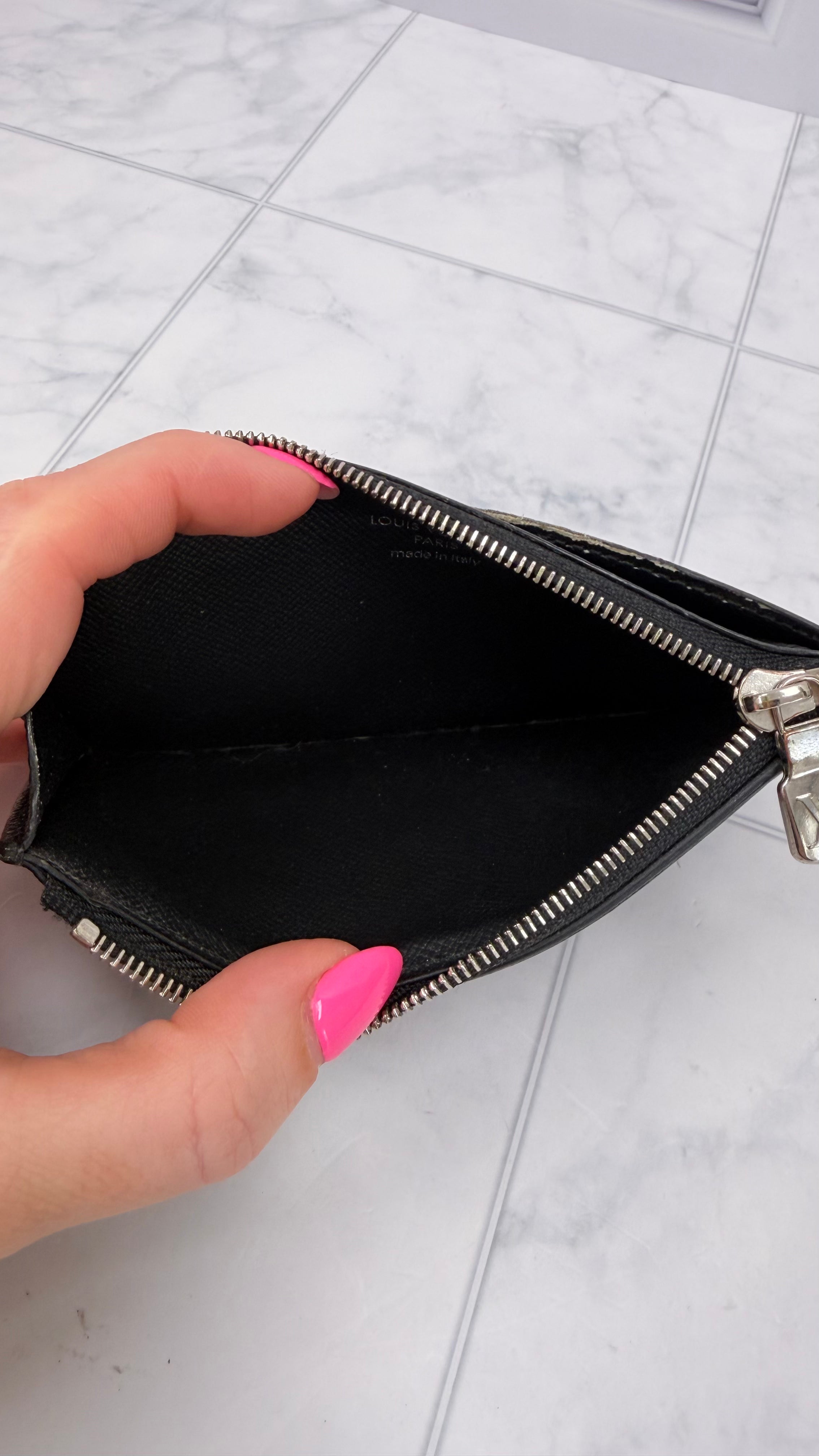 Louis Vuitton Monogram Eclipse Coin Card Case