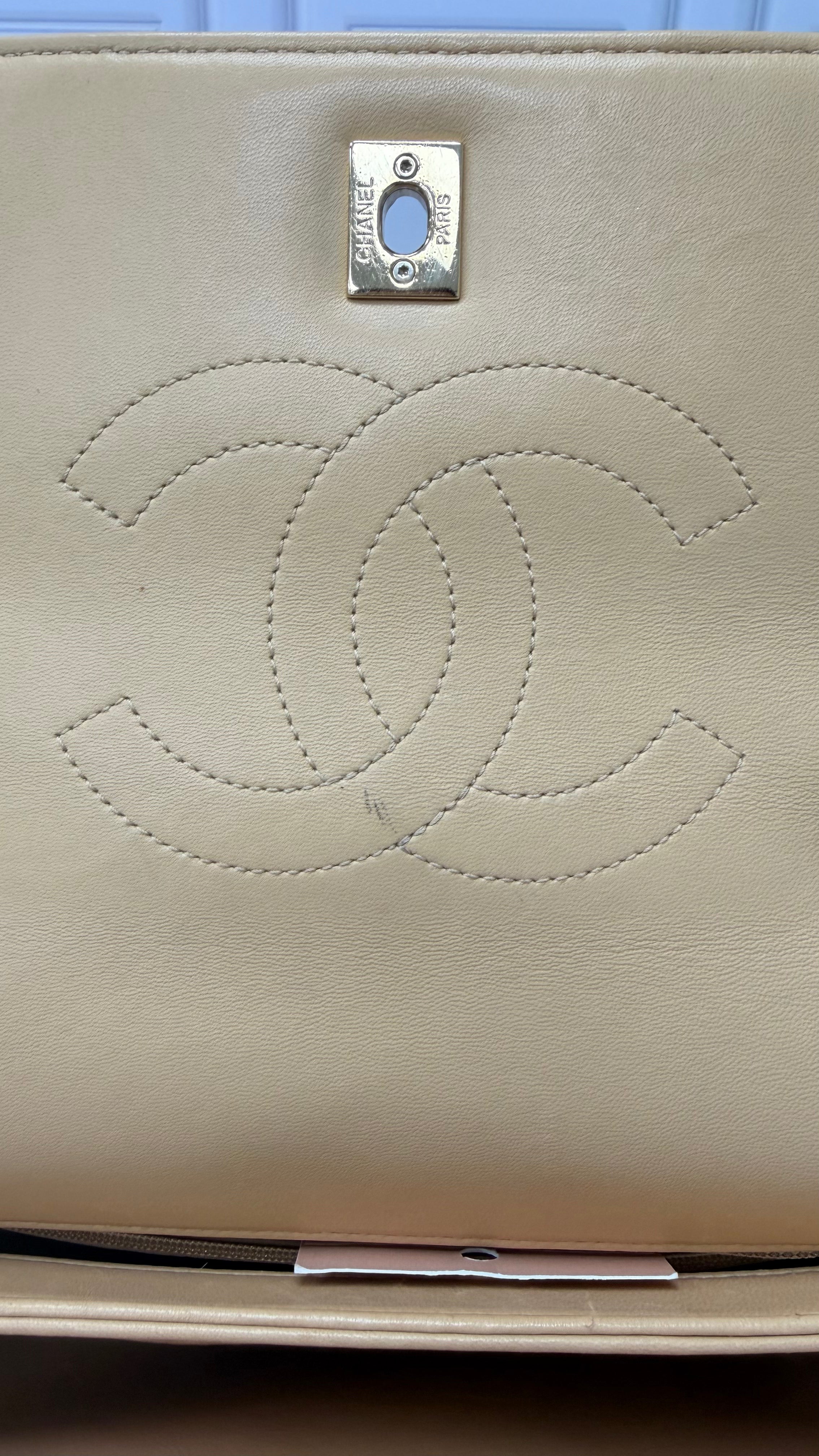 *DONS DROP* Chanel Nude Quilted lambskin Leather Medium Trendy CC Flap Bag