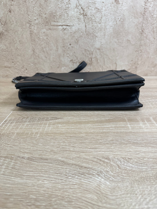 Christian Dior Black Leather Cannage Diorama Flap Bag