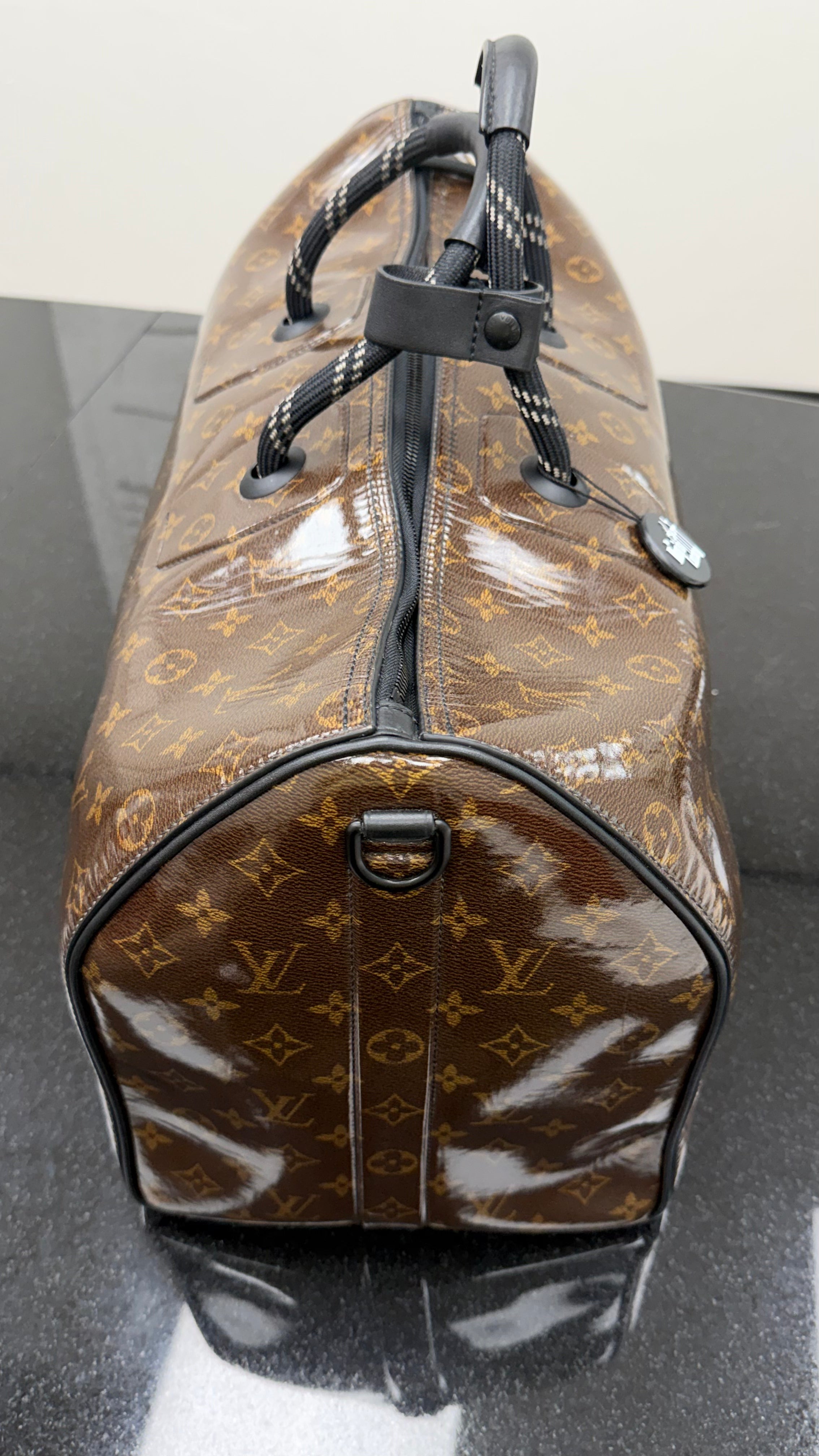 Louis Vuitton Glazed Monogram Keepall 50 Bandouliere