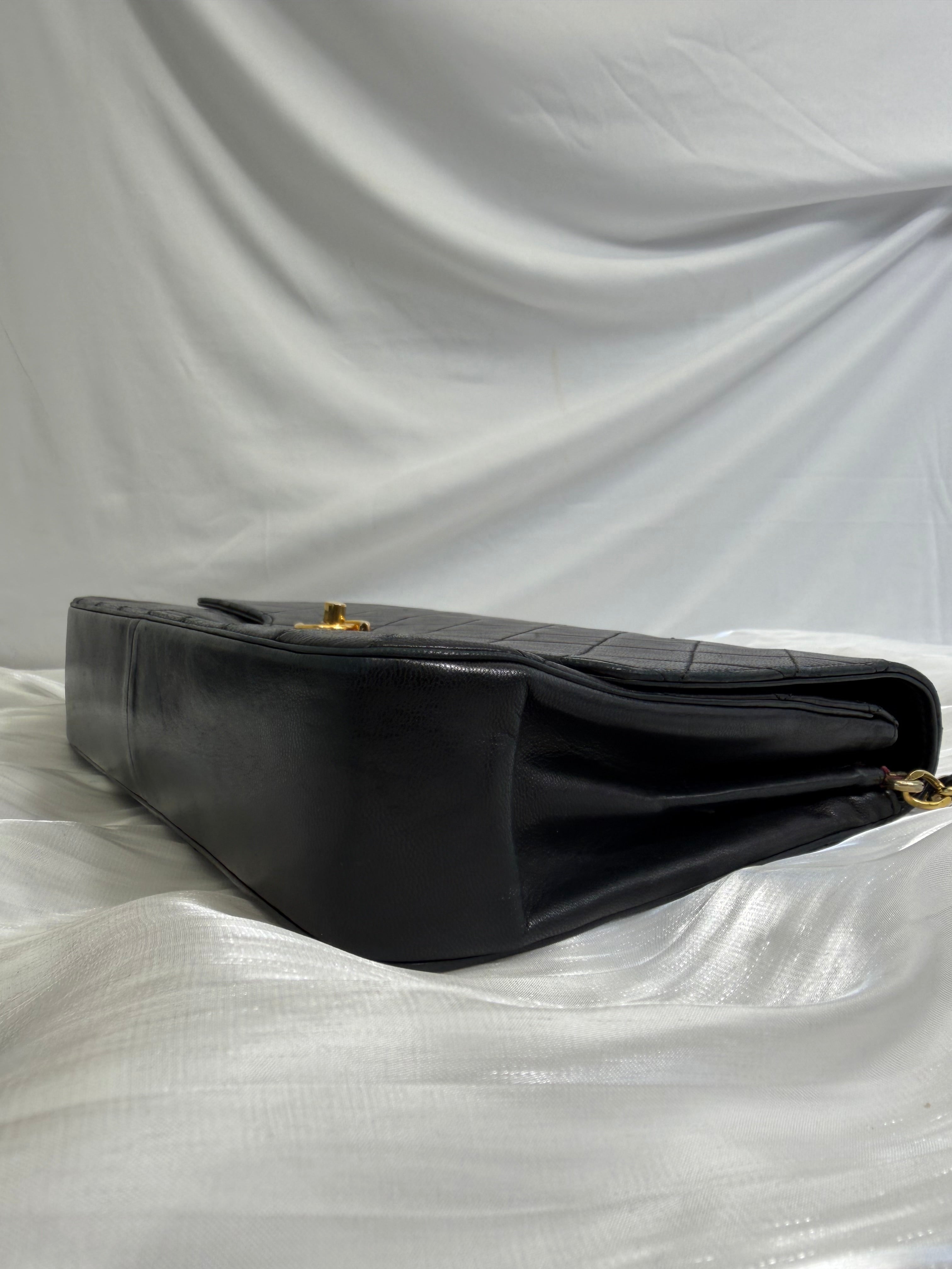 Chanel Black Calfskin Flap Bag