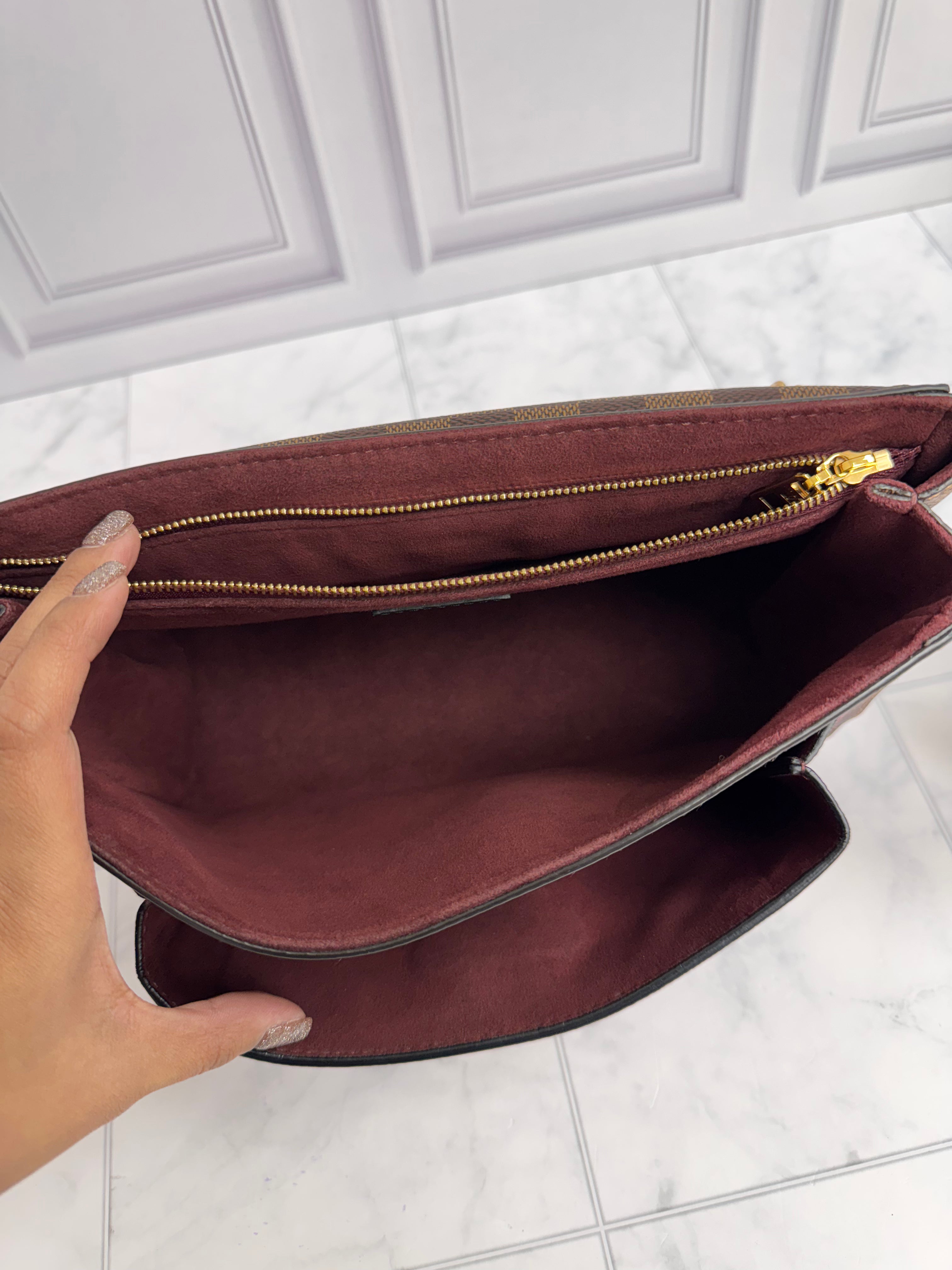 *DONS DROP* Louis Vuitton Damier Ebene Vavin PM Shoulder Bag