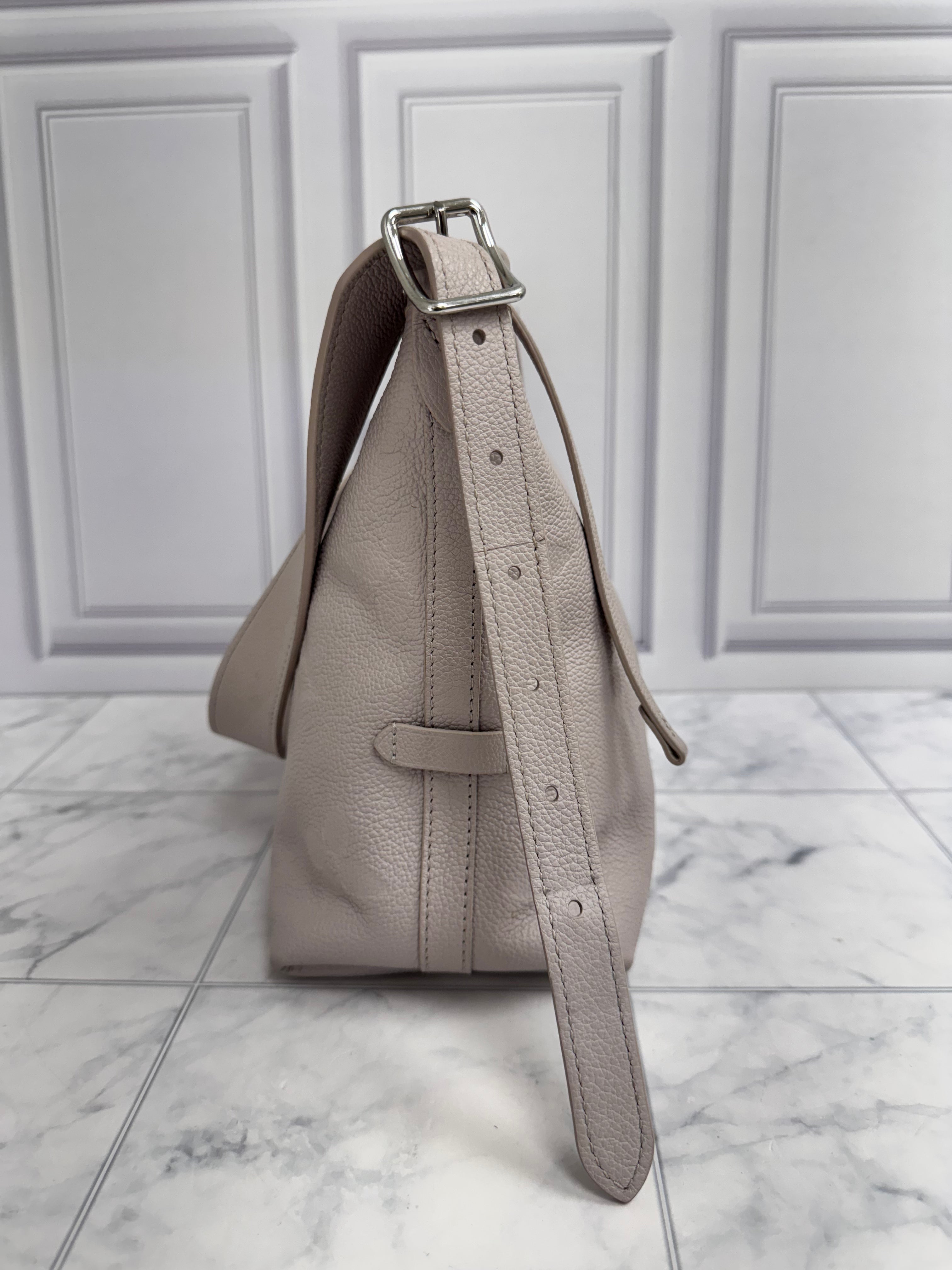 Louis Vuitton Light Grey Monogram Empreinte Carry All PM