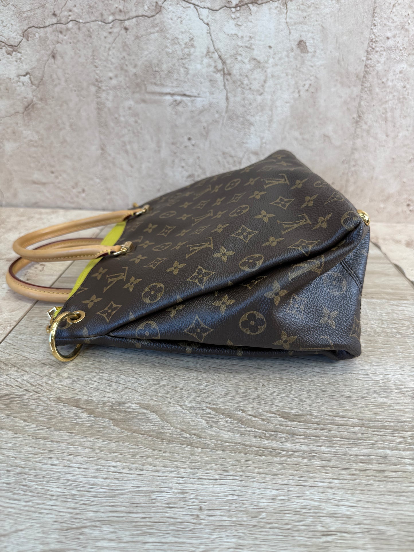 Louis Vuitton Monogram Yellow Trim Pallas Bag