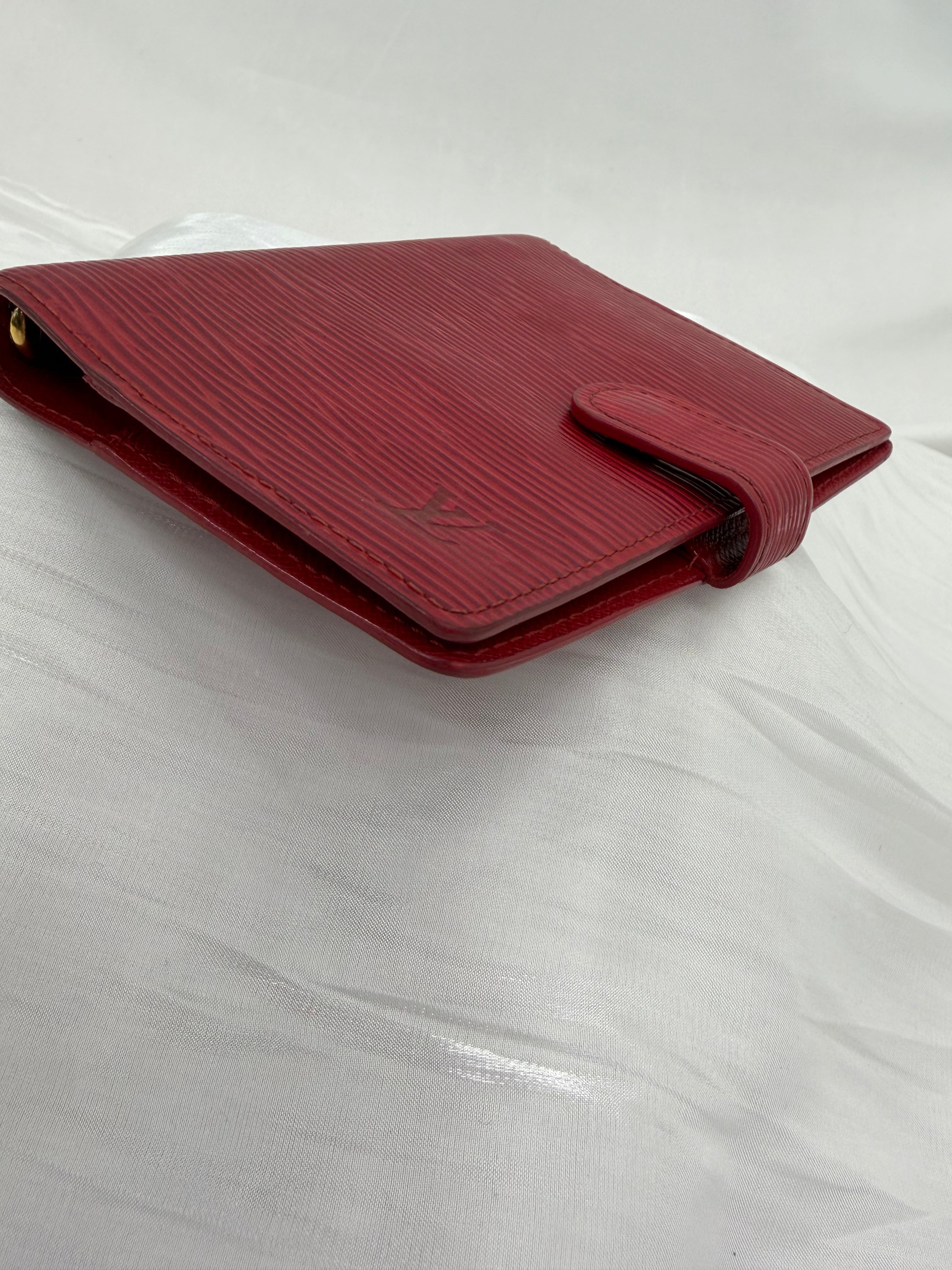 Louis Vuitton Red Epi Leather Passport Agenda PM