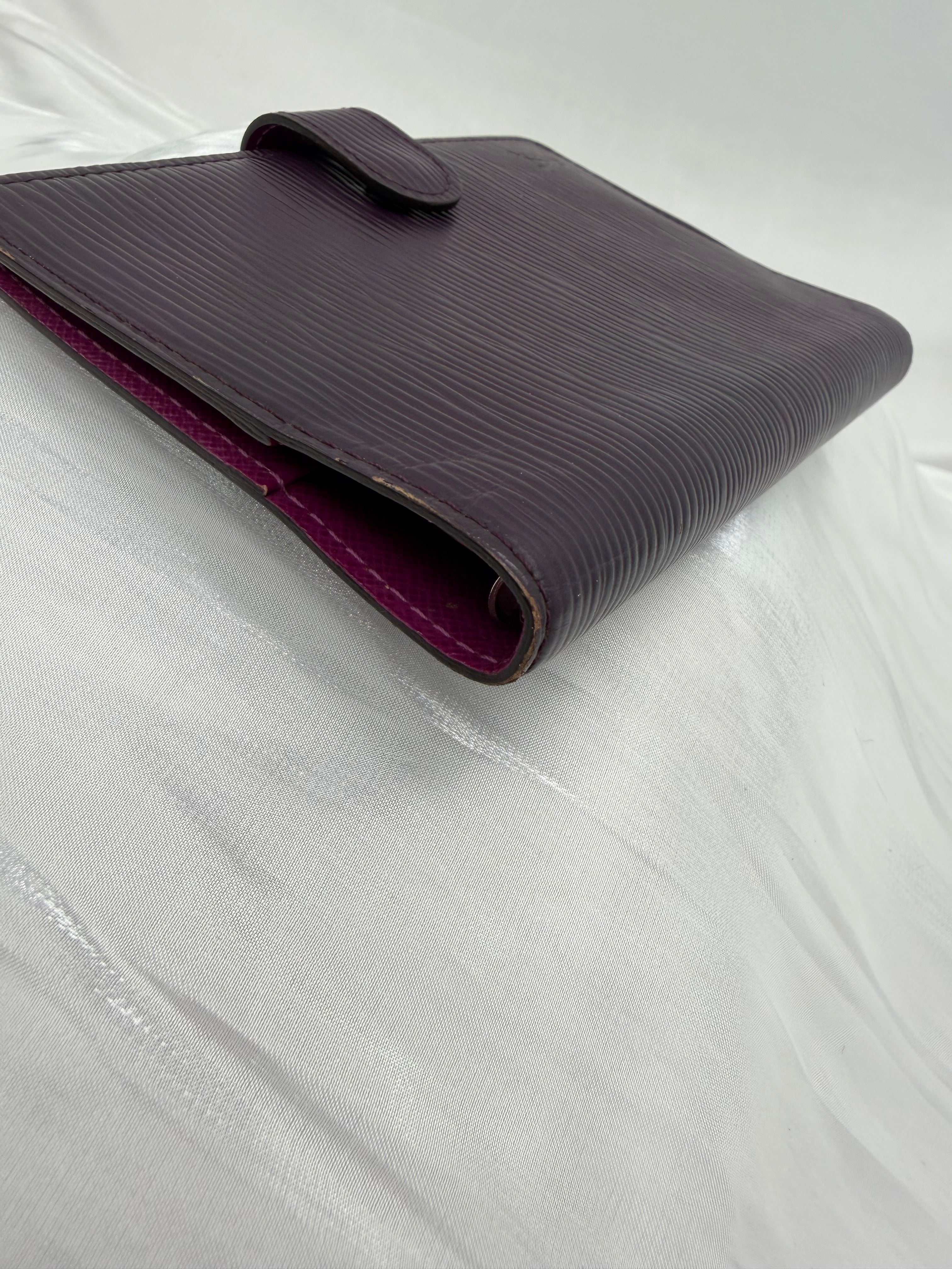 Louis Vuitton Dark Plum Epi Leather Passport Agenda PM