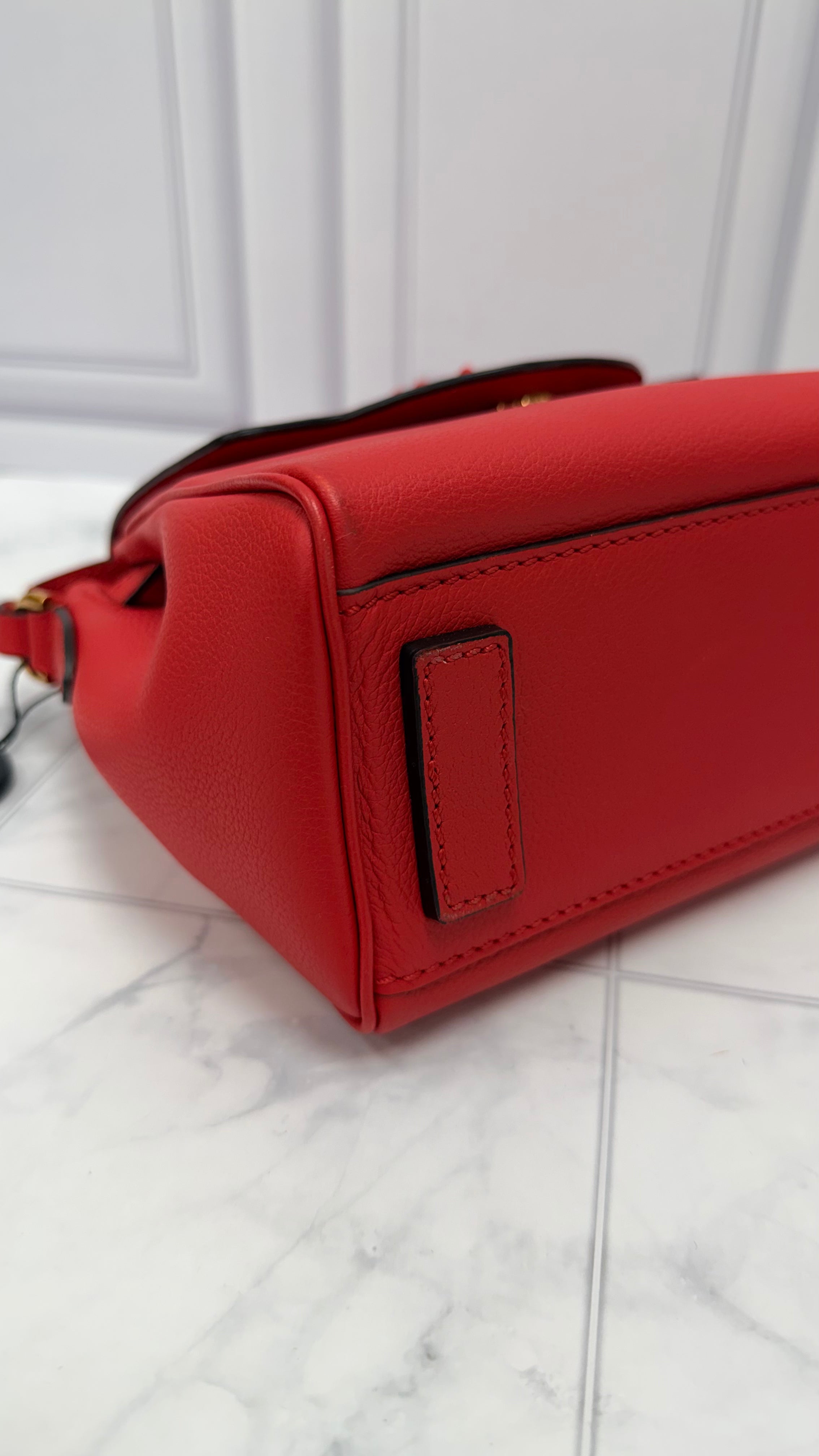*DONS DROP* Versace Red Calfskin Leather Small La Medusa Handbag