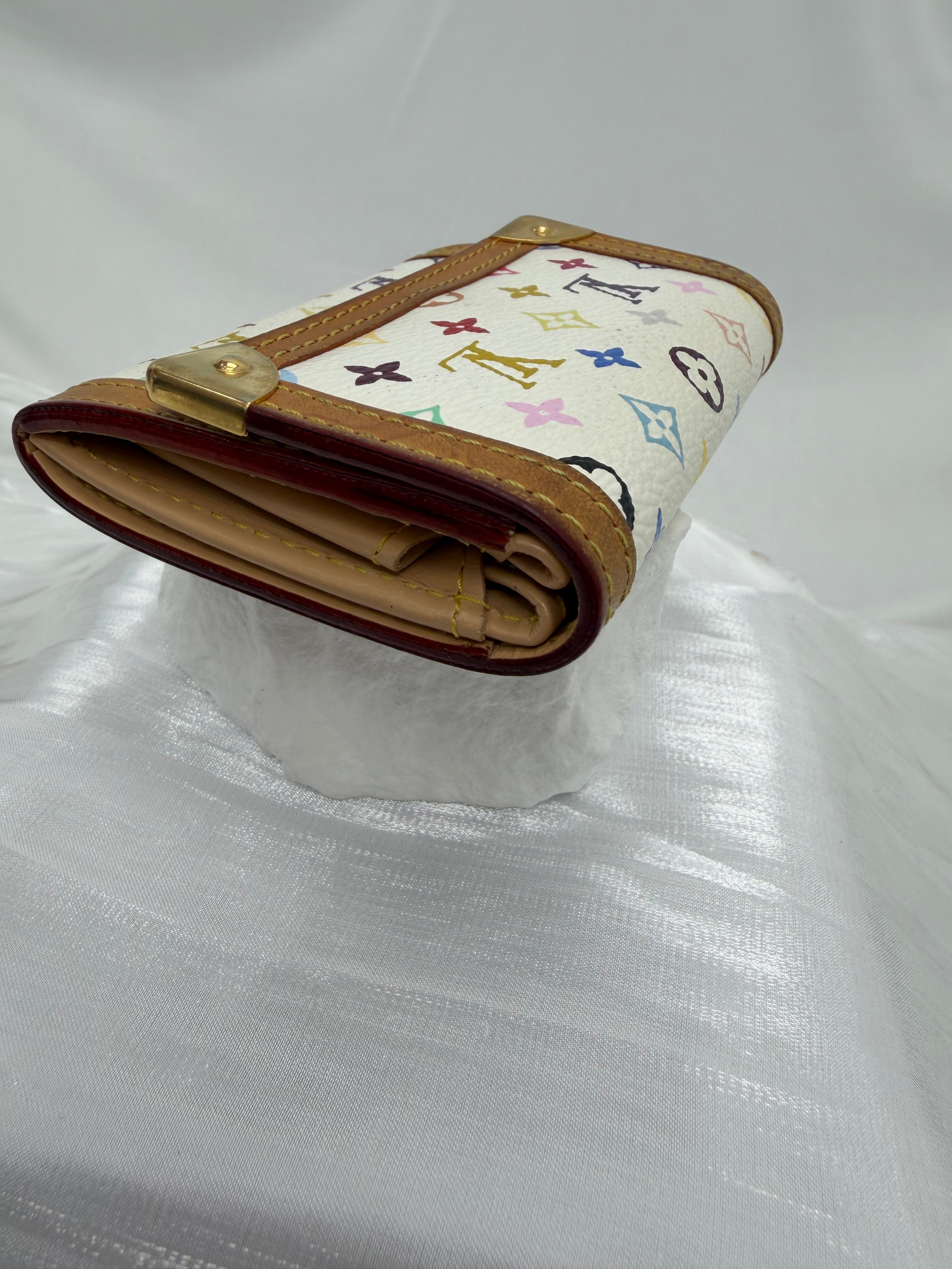 Louis Vuitton White Multicolore Monogram Card Case