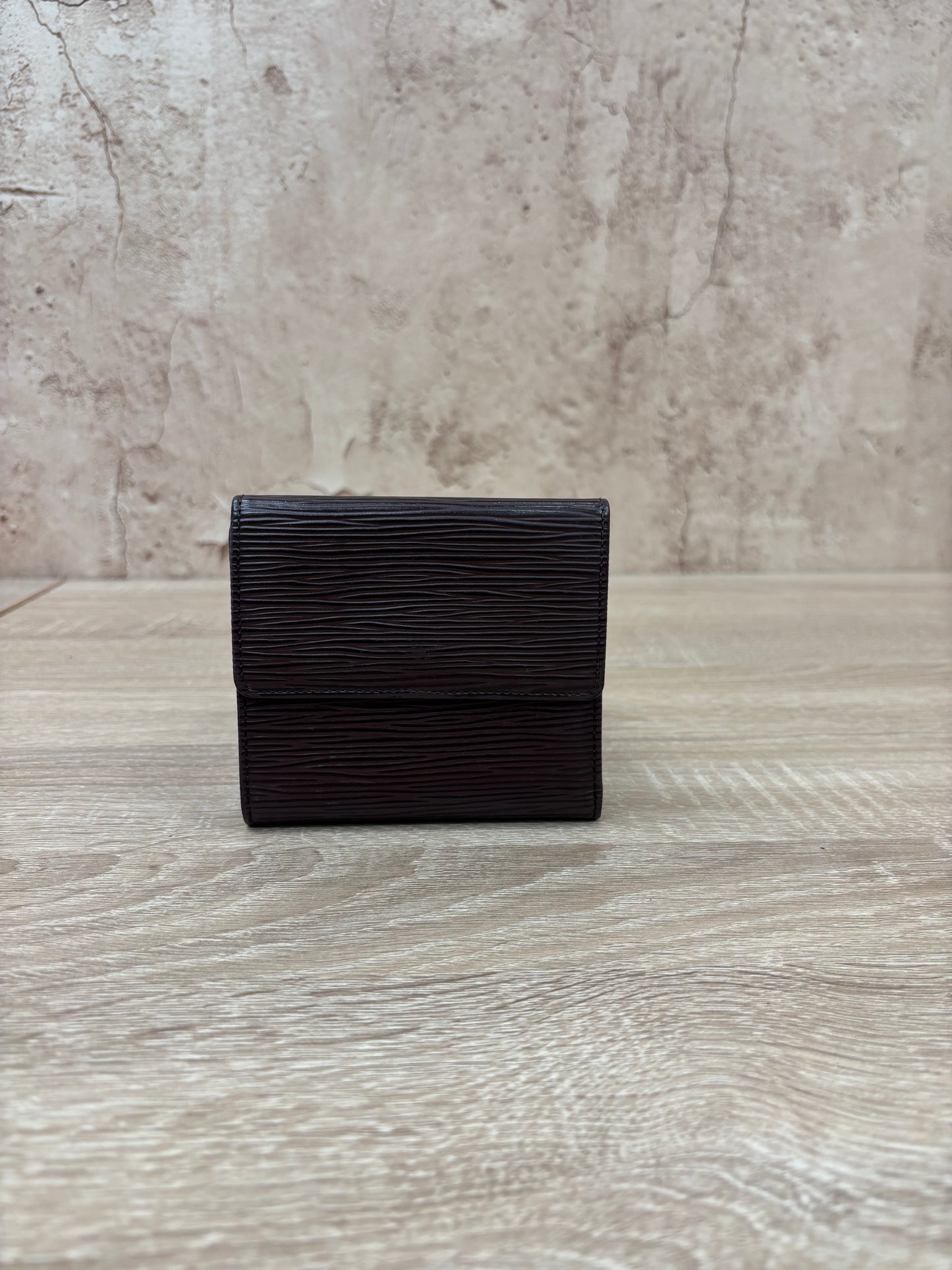 Louis Vuitton Brown Epi Leather Elise Wallet
