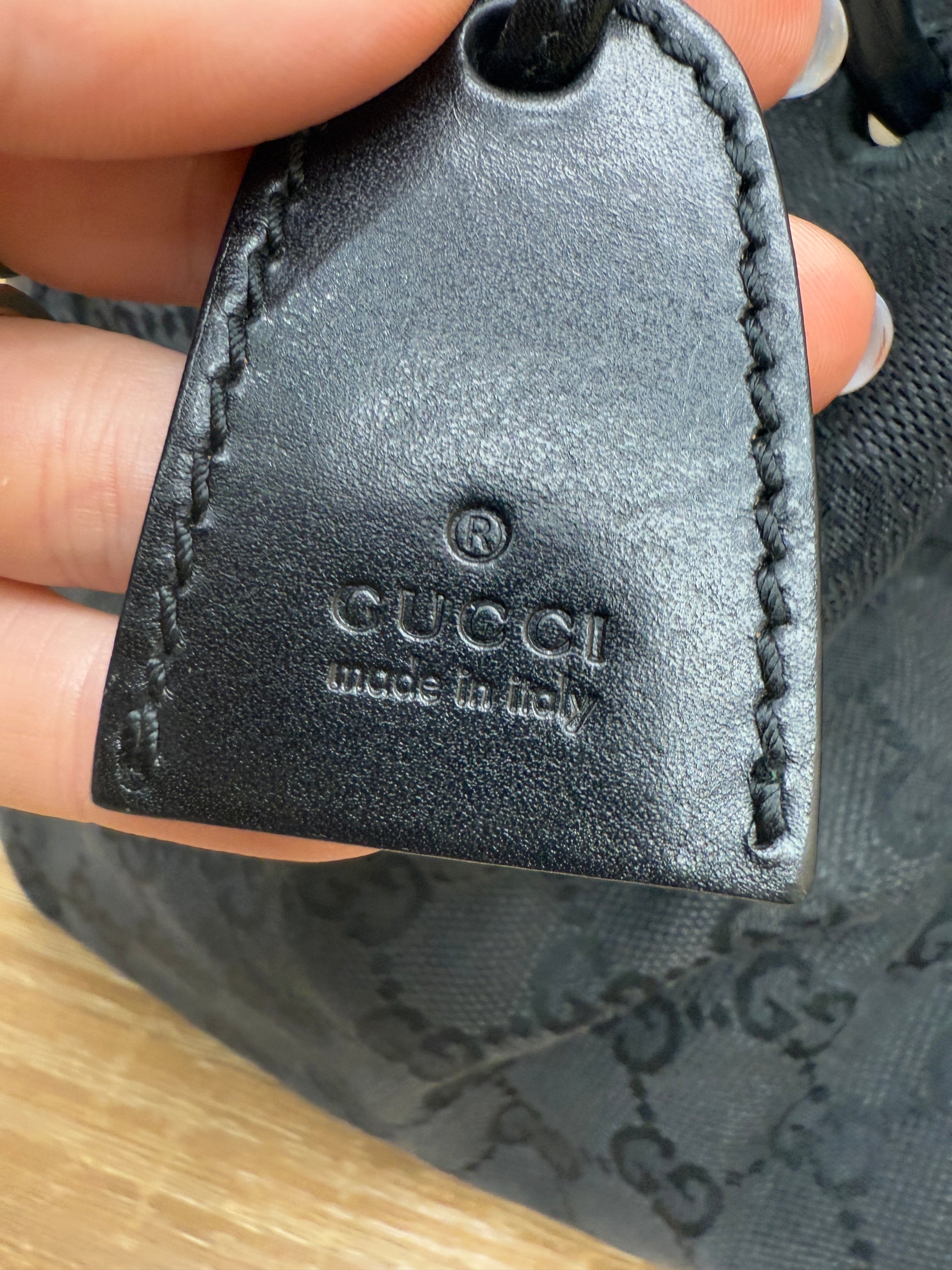 Gucci GG Black Canvas Tote Bag