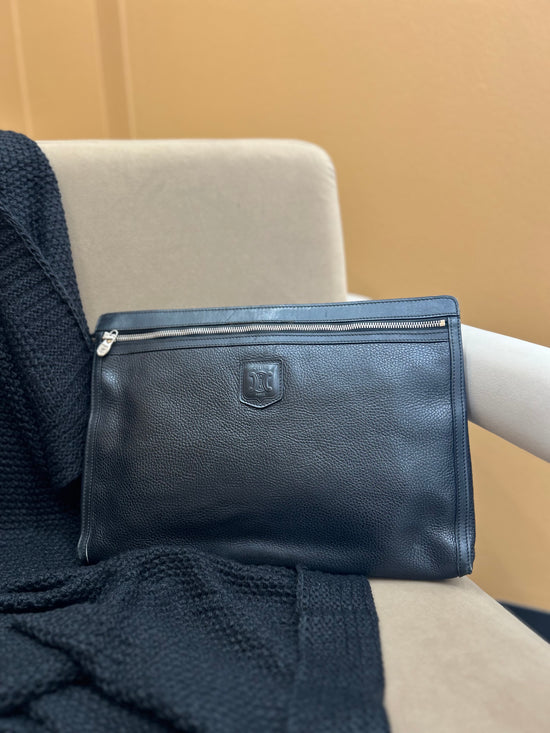 Celine Black Leather Clutch Bag