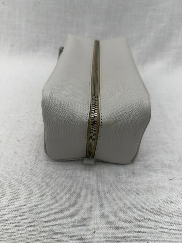 Prada Off-White Saffiano Leather Travel Pouch