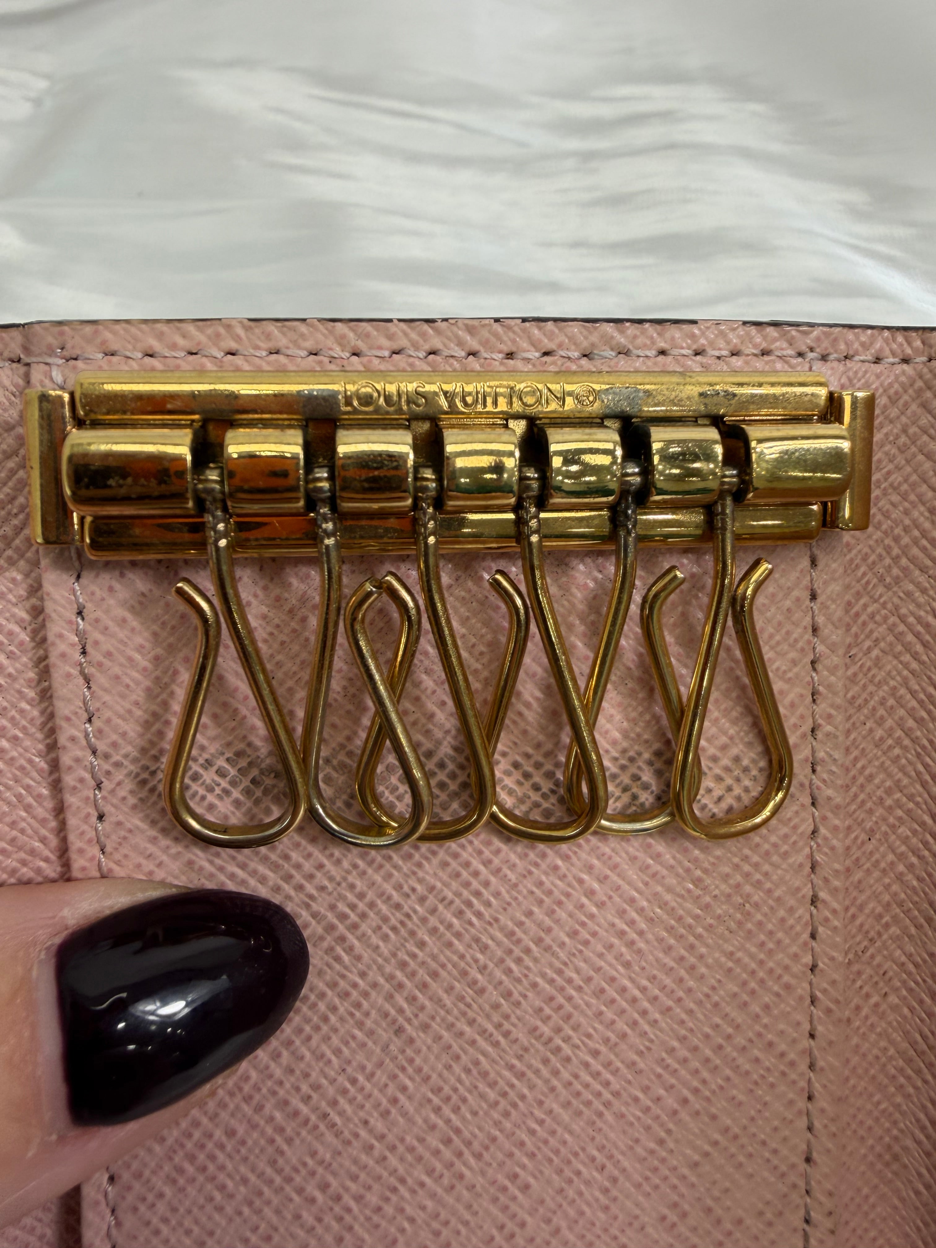 Louis Vuitton Damier Ebene 6 Key Ring Holder