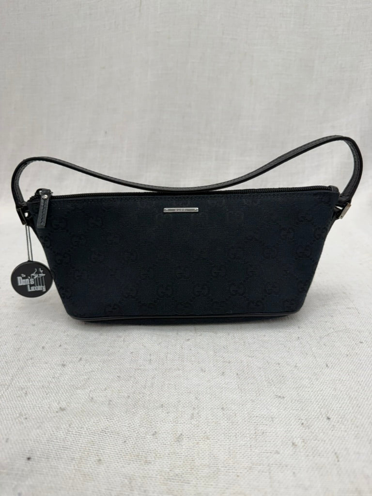 Gucci Black GG Canvas Mini Pochette
