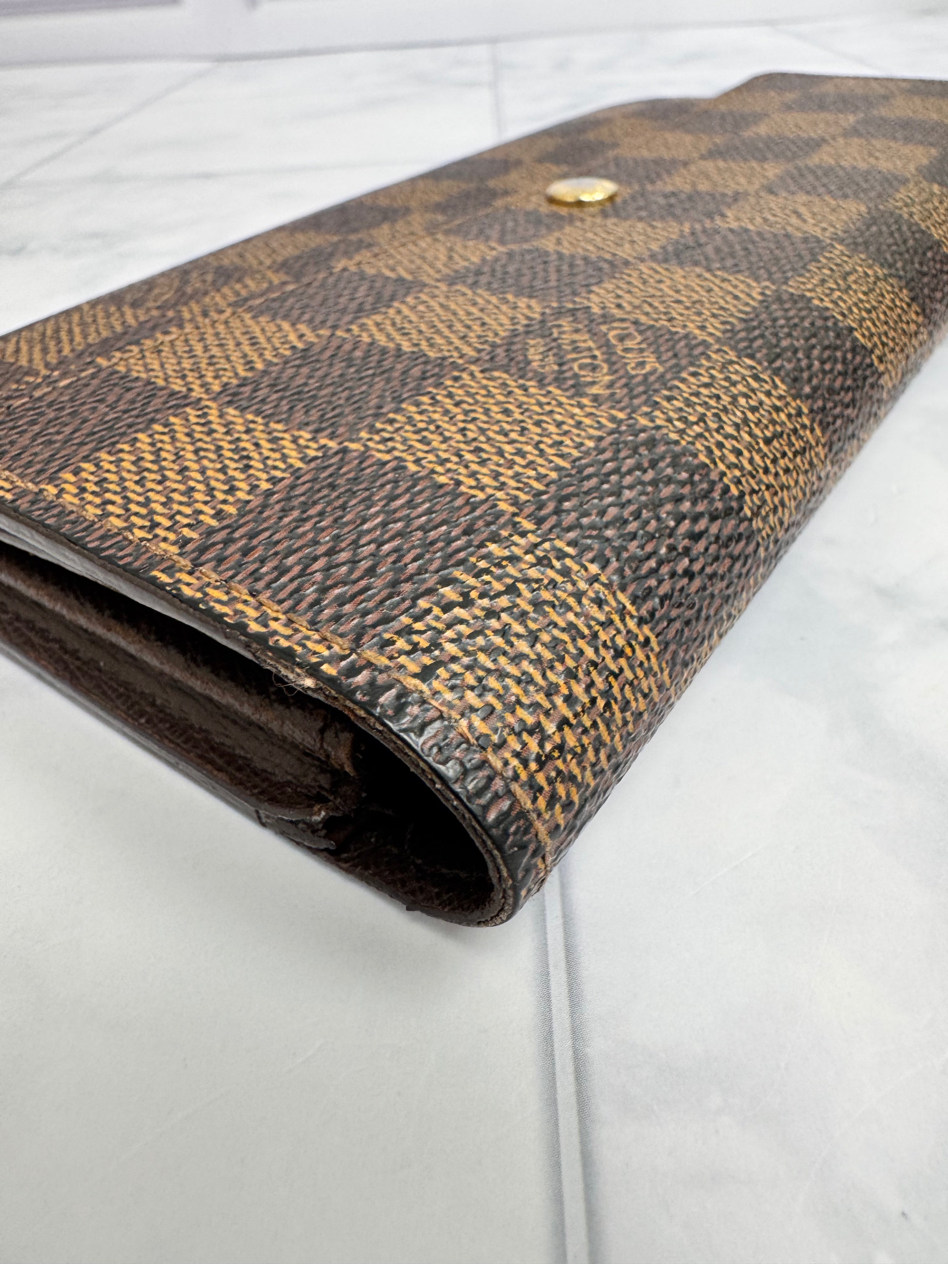 Louis Vuitton Damier Ebene Sarah Wallet