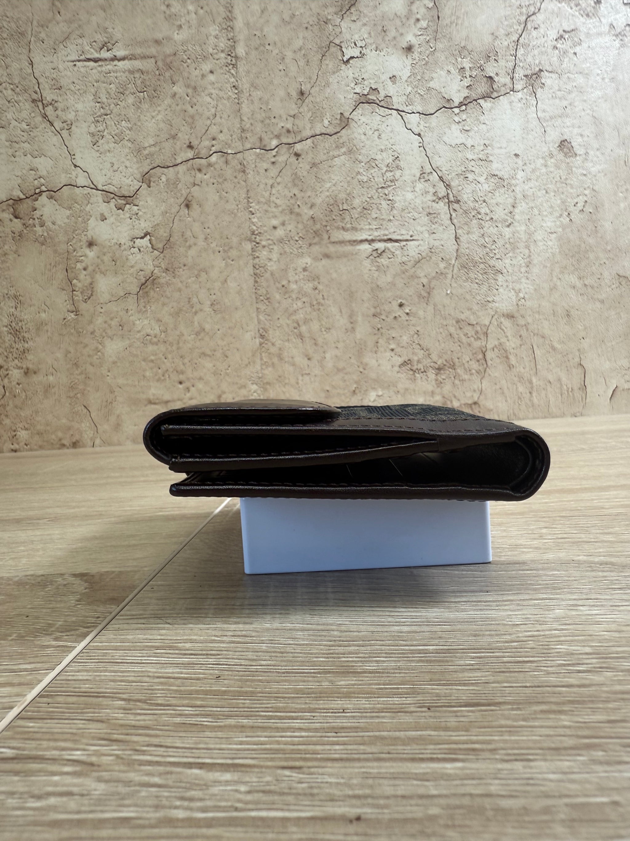 Fendi Brown Zucca Canvas & Leather Compact Wallet