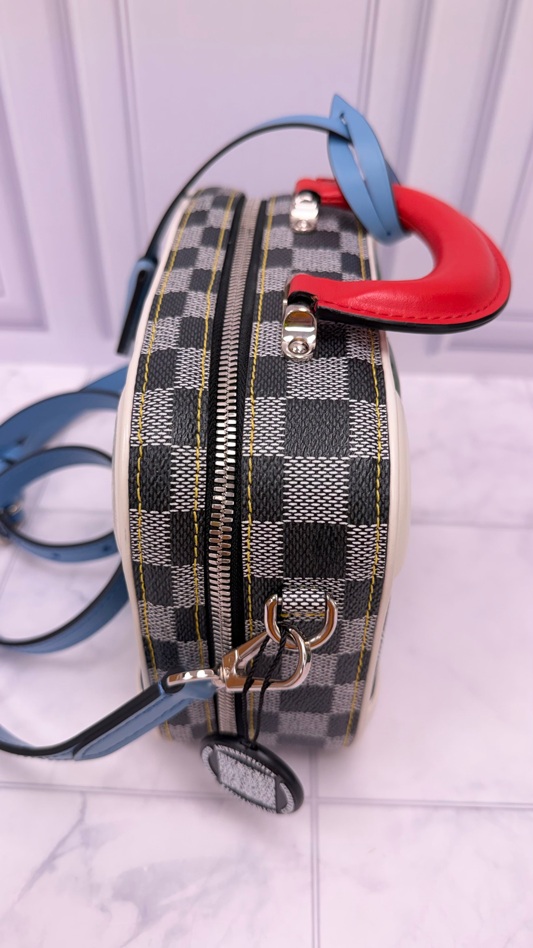 Louis Vuitton Black & White Damier Valisette BB 2Way Bag