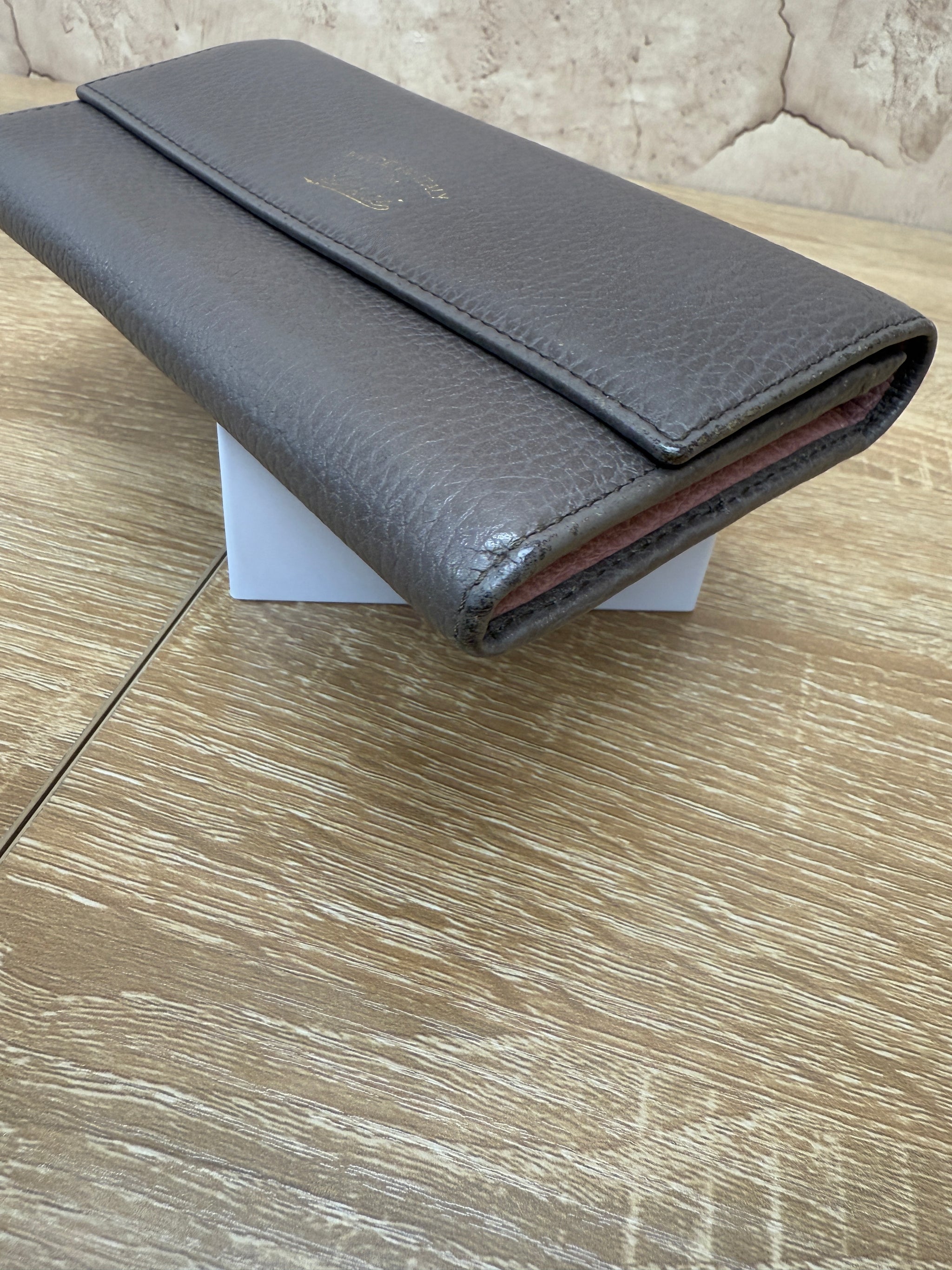 Gucci Grey Leather Long Wallet