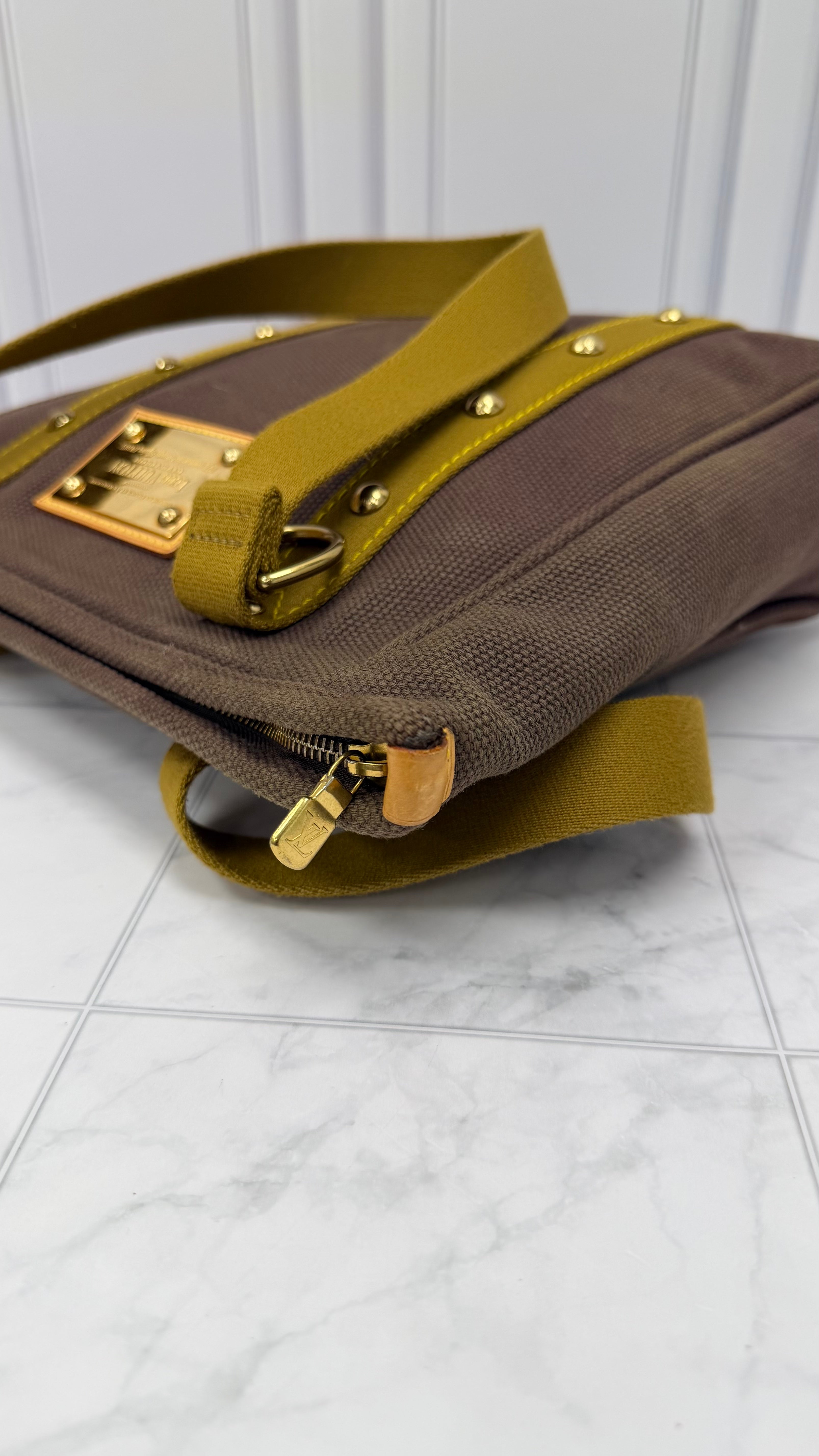 *DONS DROP* Louis Vuitton Brown Canvas Antigua Cabas MM Tote Bag