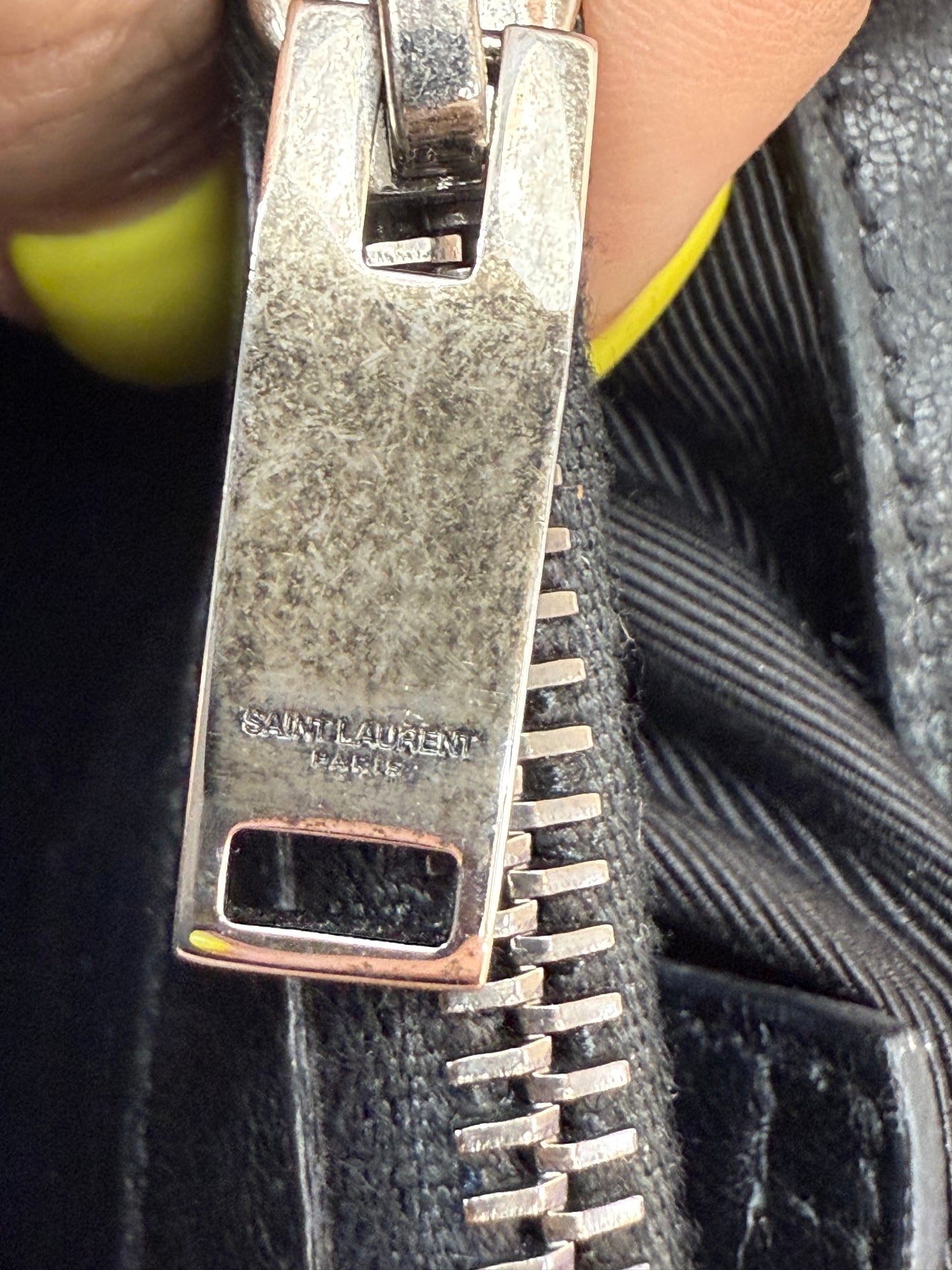 Saint Laurent YSL Black Leather Shoulder Bag