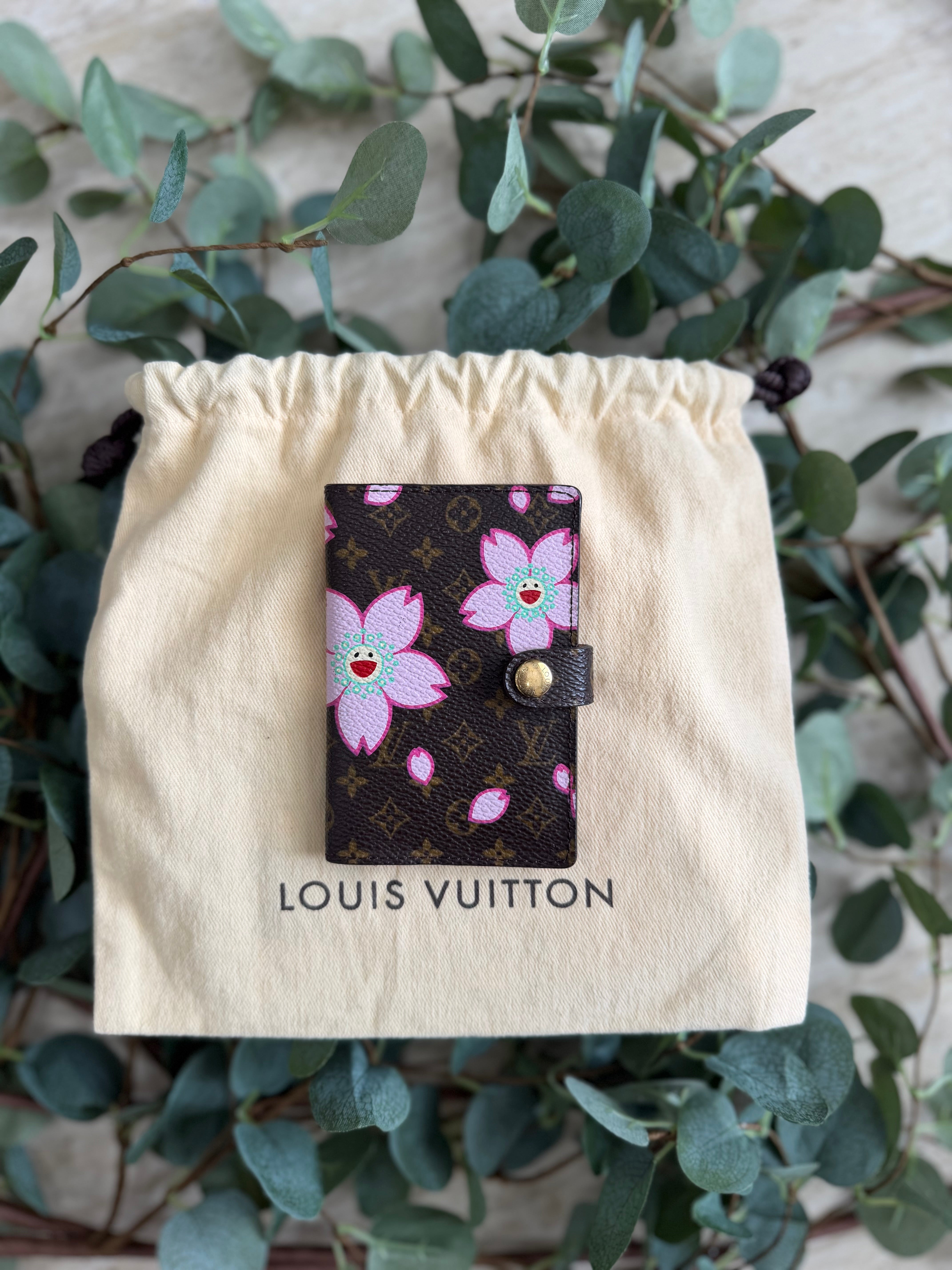 Louis Vuitton Monogram Limited Edition Cherry Blossom Card Case/Mini Agenda