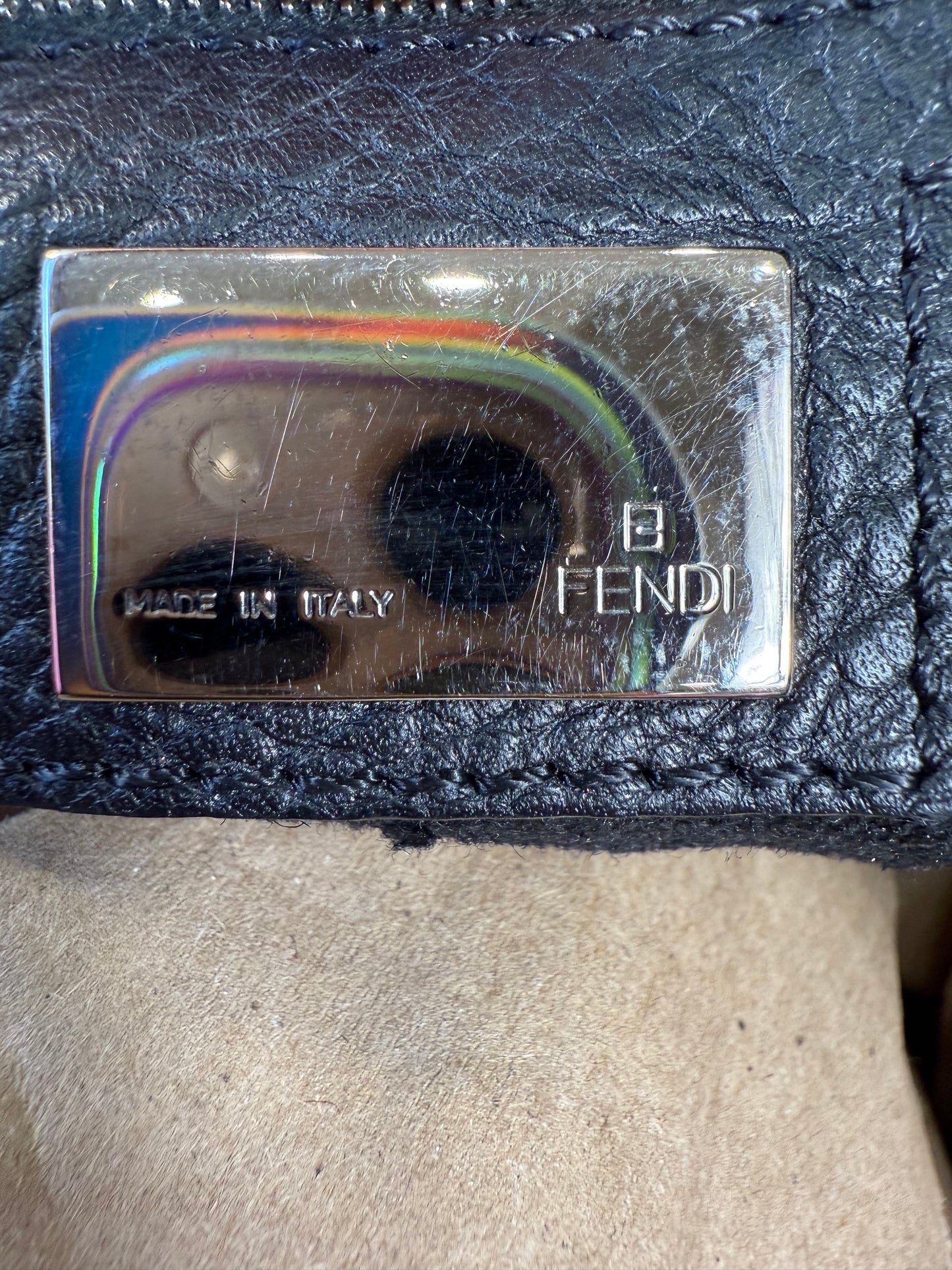Fendi Black Devil Trapezio Bag