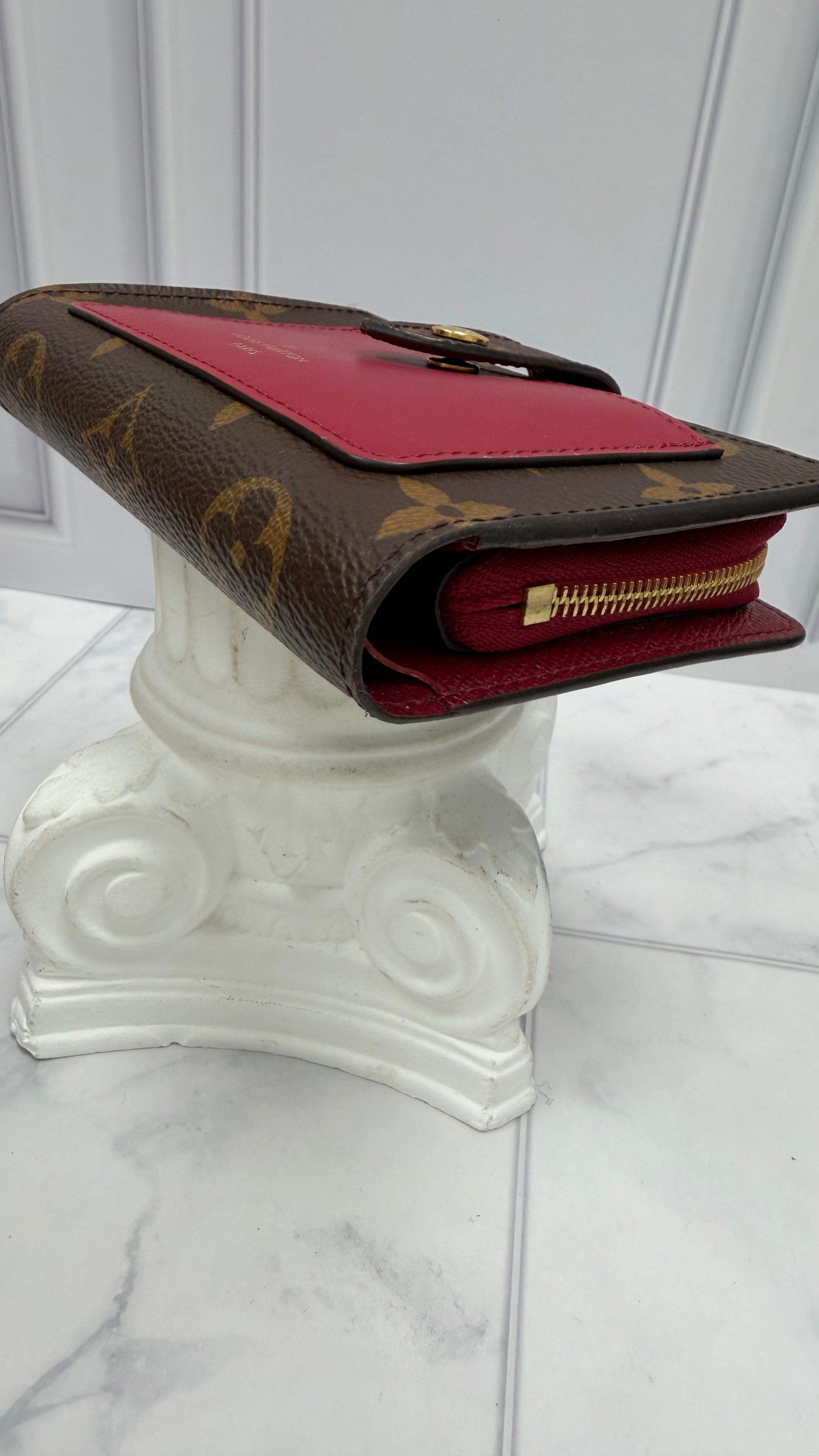 Louis Vuitton Monogram & Fuchsia Juliet Bifold Wallet