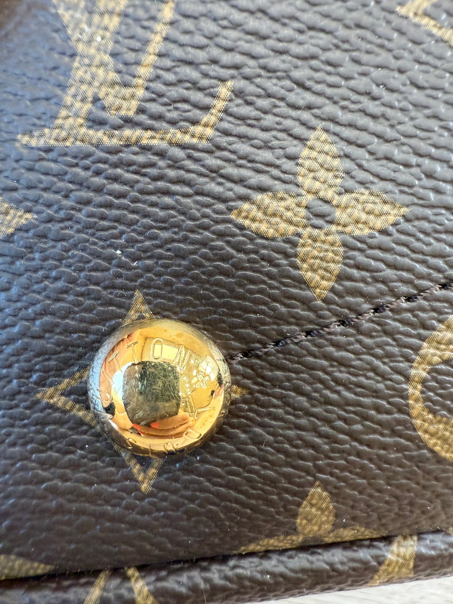 Louis Vuitton Monogram Yellow Trim Pallas Bag