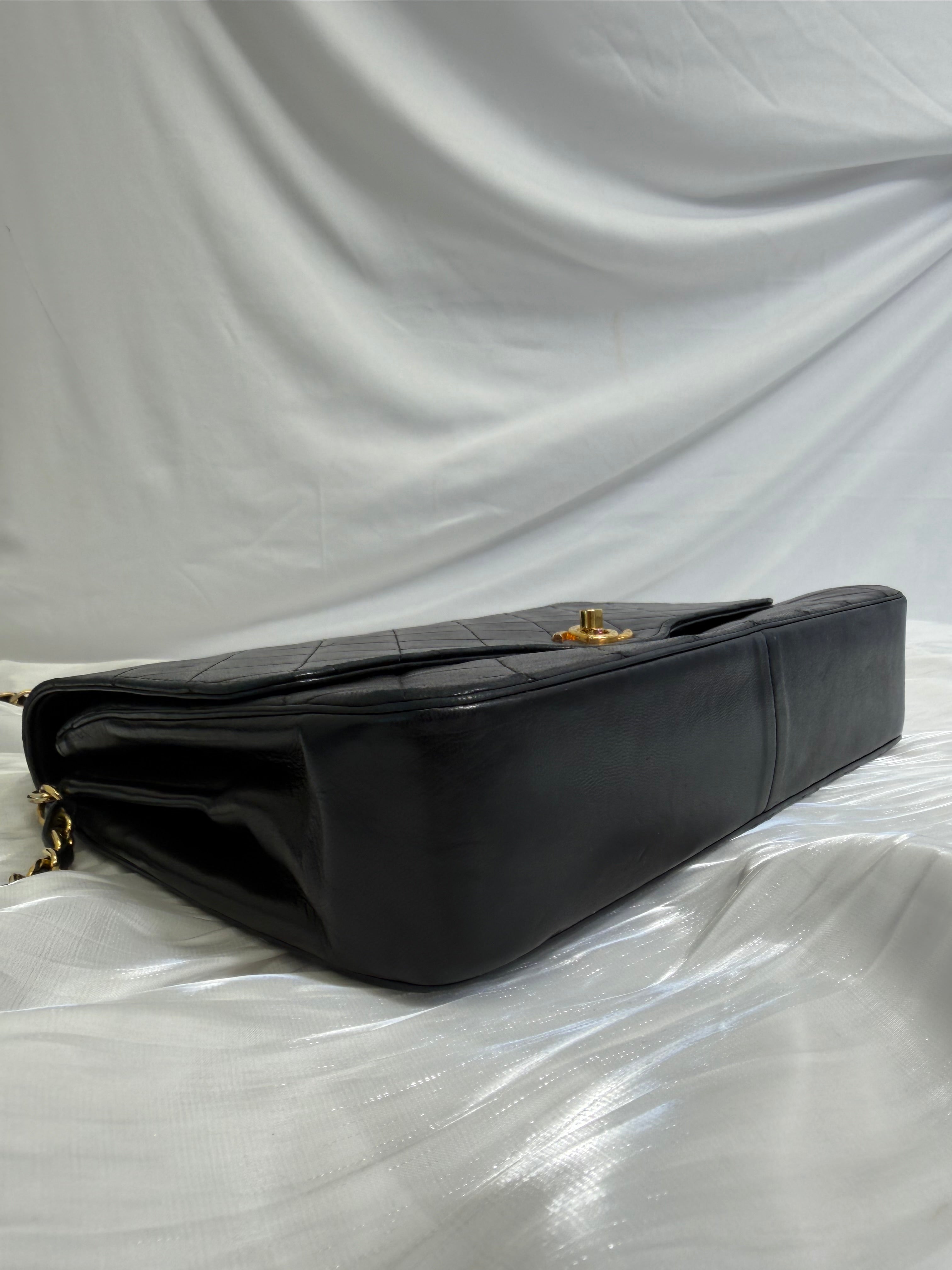 Chanel Black Calfskin Flap Bag