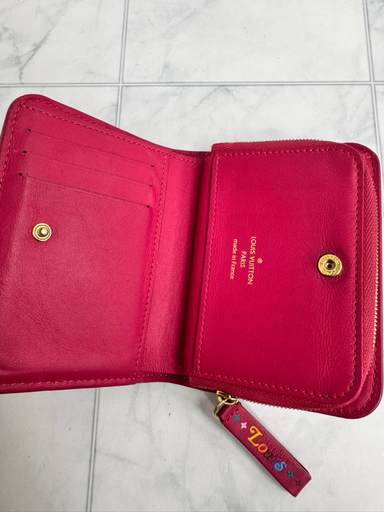 Louis Vuitton Fuchsia Quilted Leather New Wave Compact Wallet
