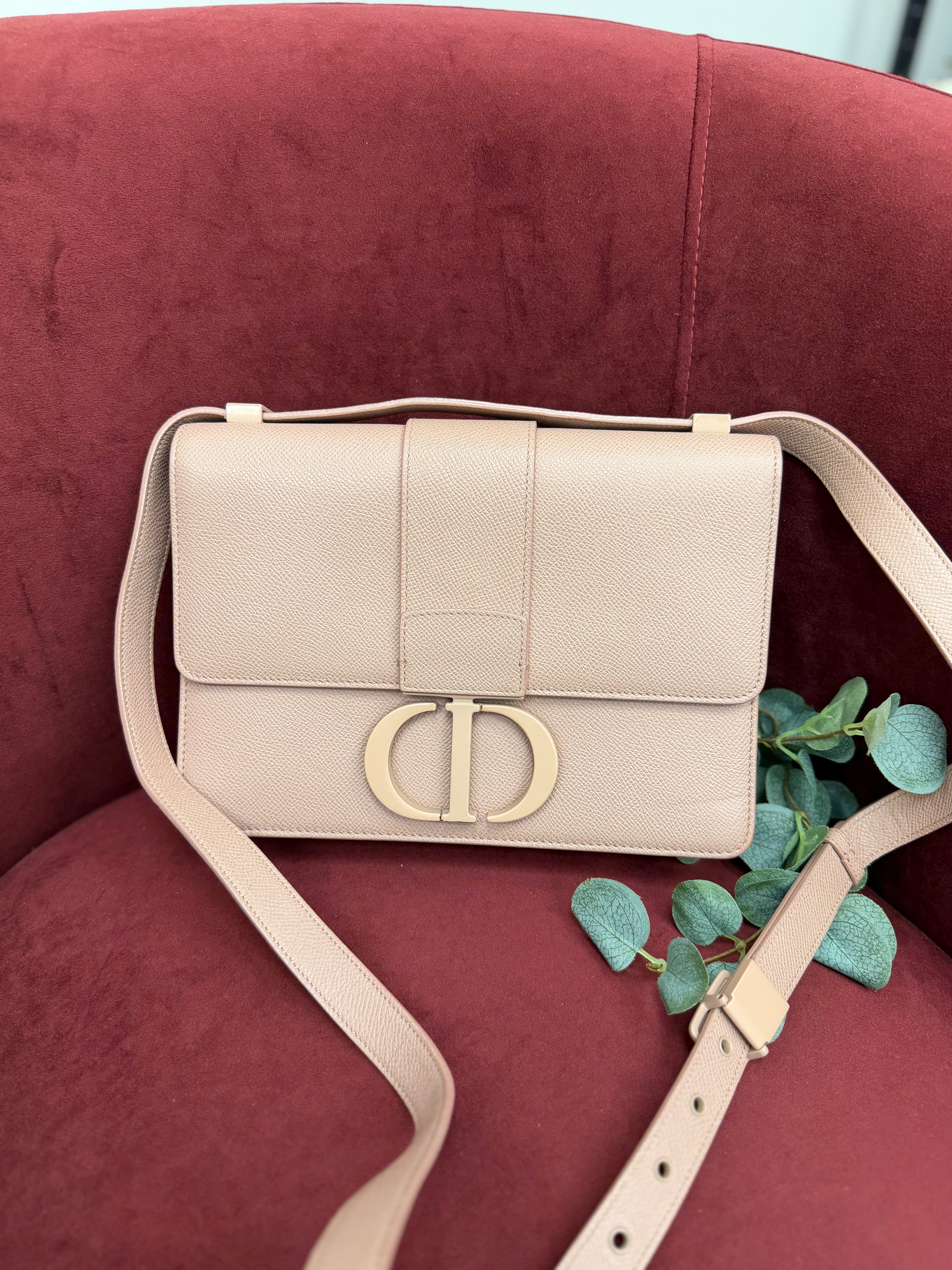 Christian Dior Dusty Rose Ultramatte Grained Calfskin Montaigne 30