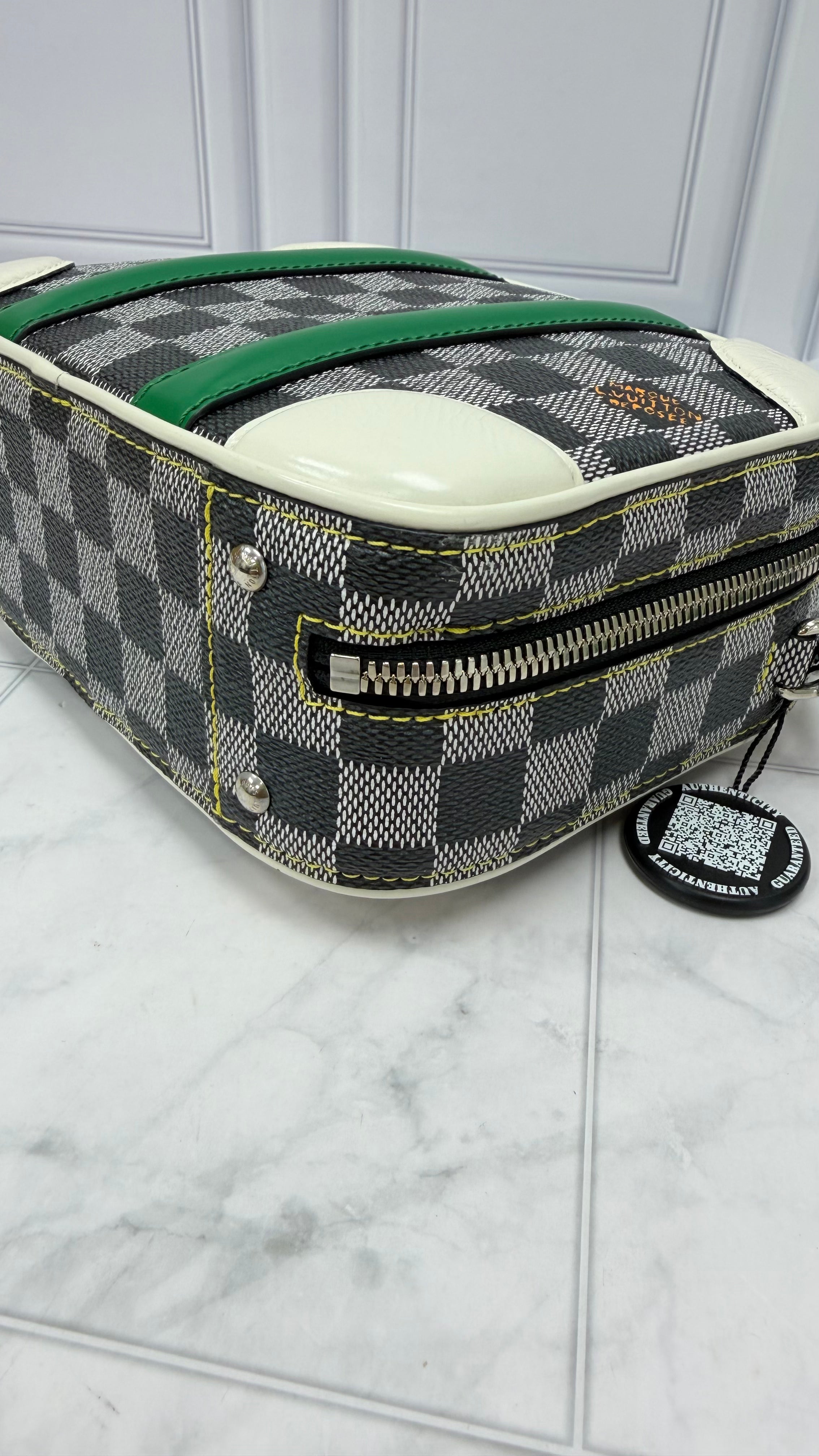 Louis Vuitton Black & White Damier Valisette BB 2Way Bag