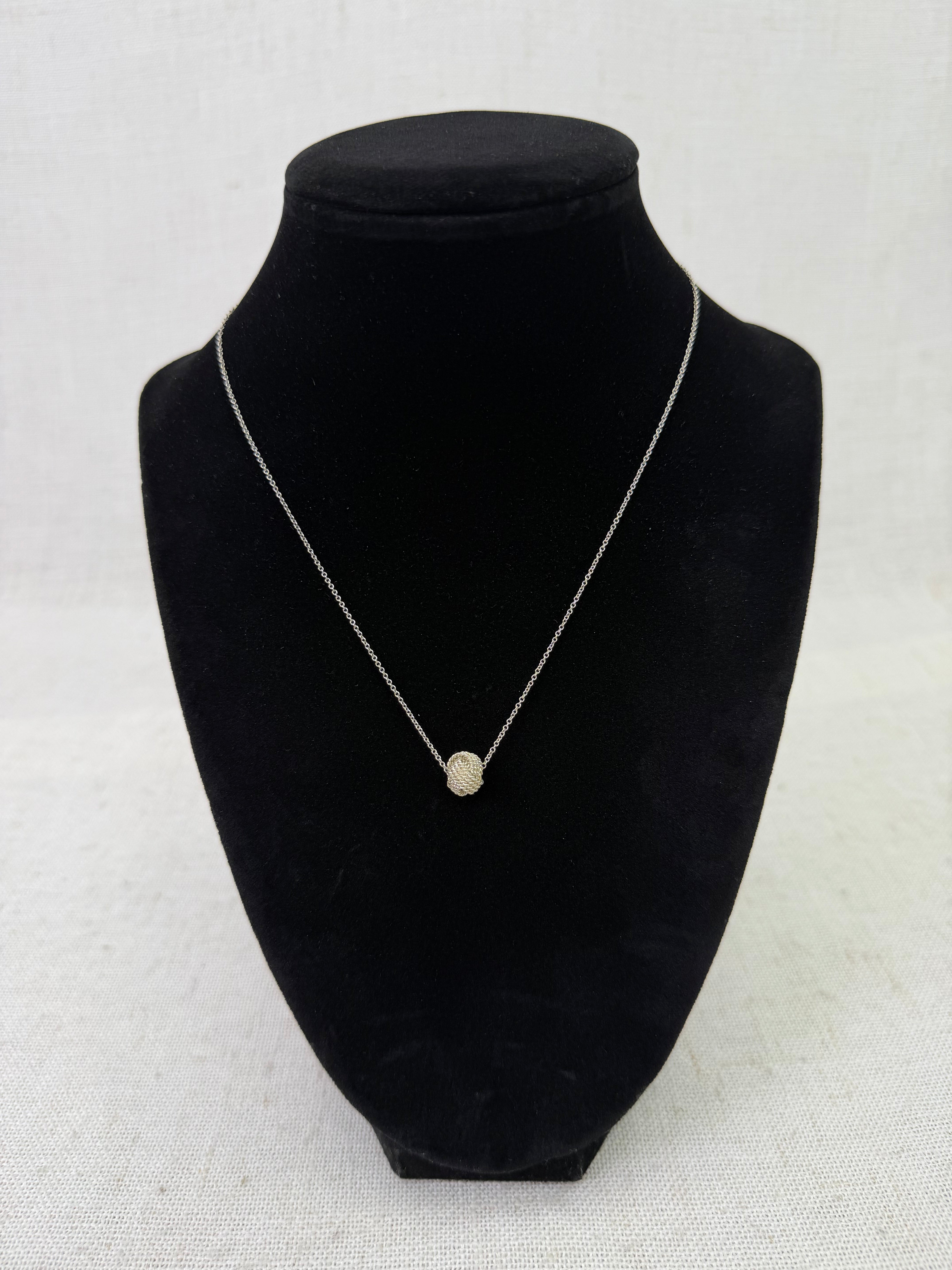 Tiffany & Co. Sterling Silver Twist Knit Necklace