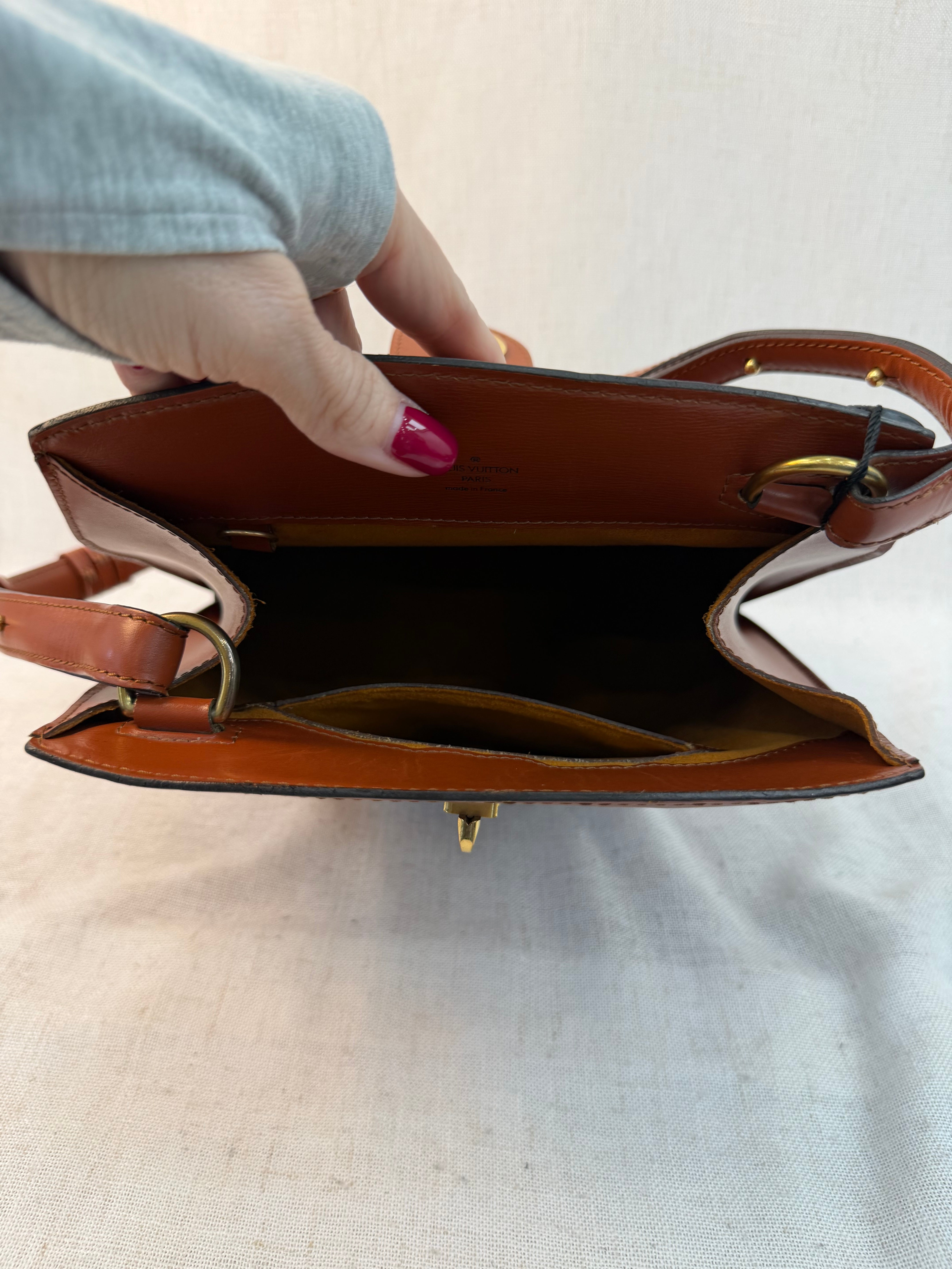 Louis Vuitton Brown Epi Cluny Shoulder Bag