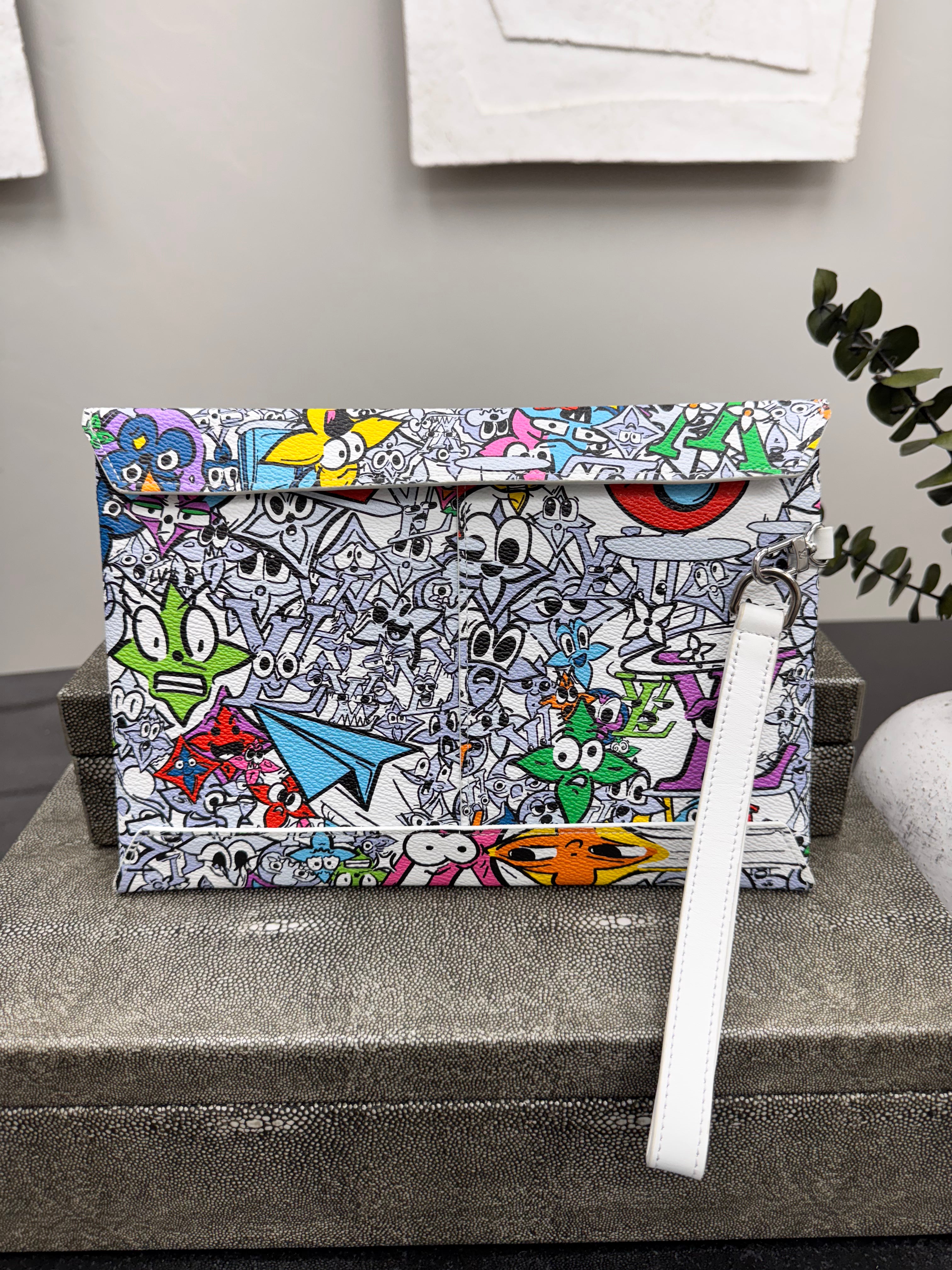 LIKE NEW - Louis Vuitton Multicolor Monogram Comics Large Envelope Pouch