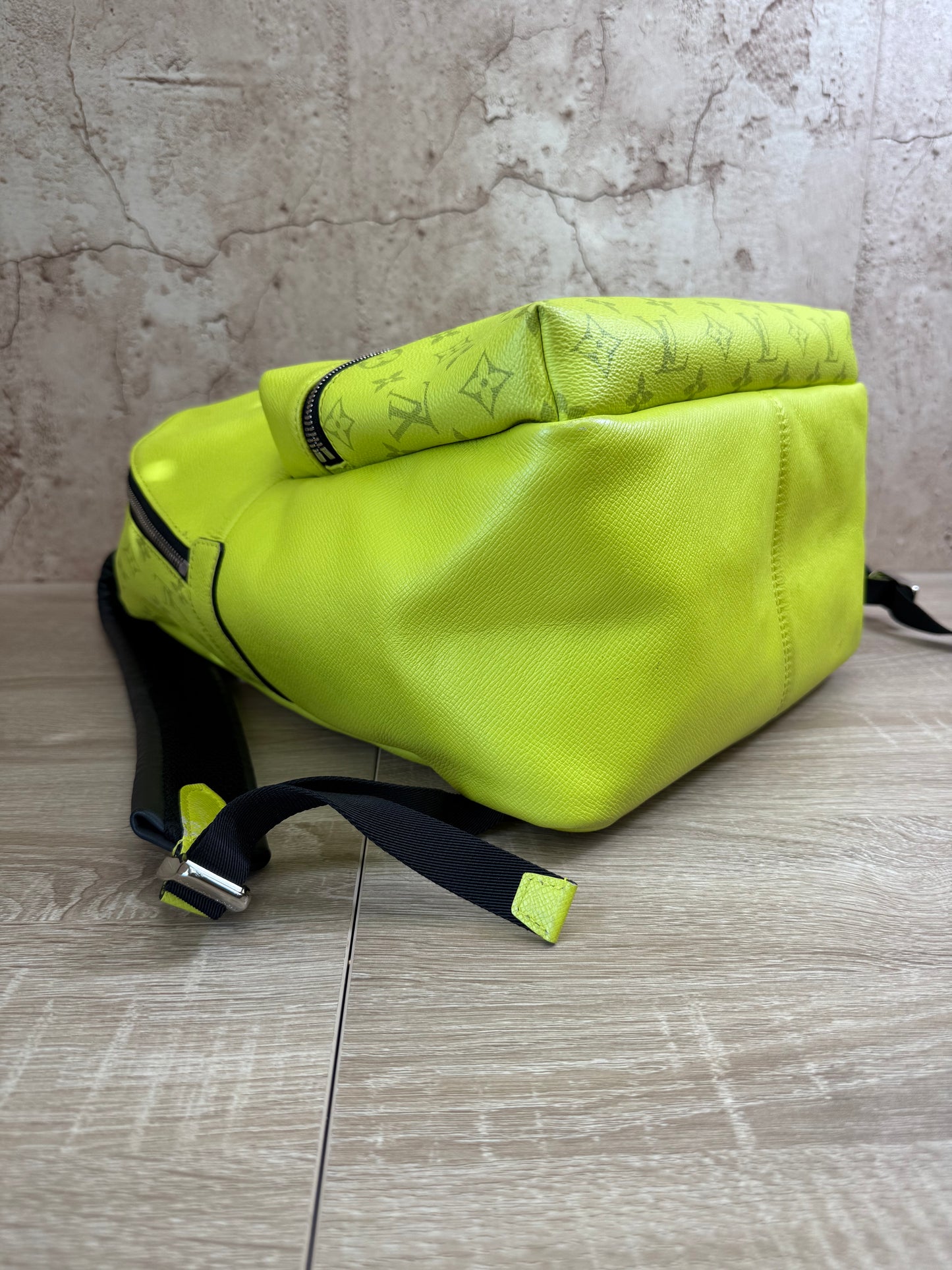 Louis Vuitton Yellow Taiga Monogram Discovery Backpack