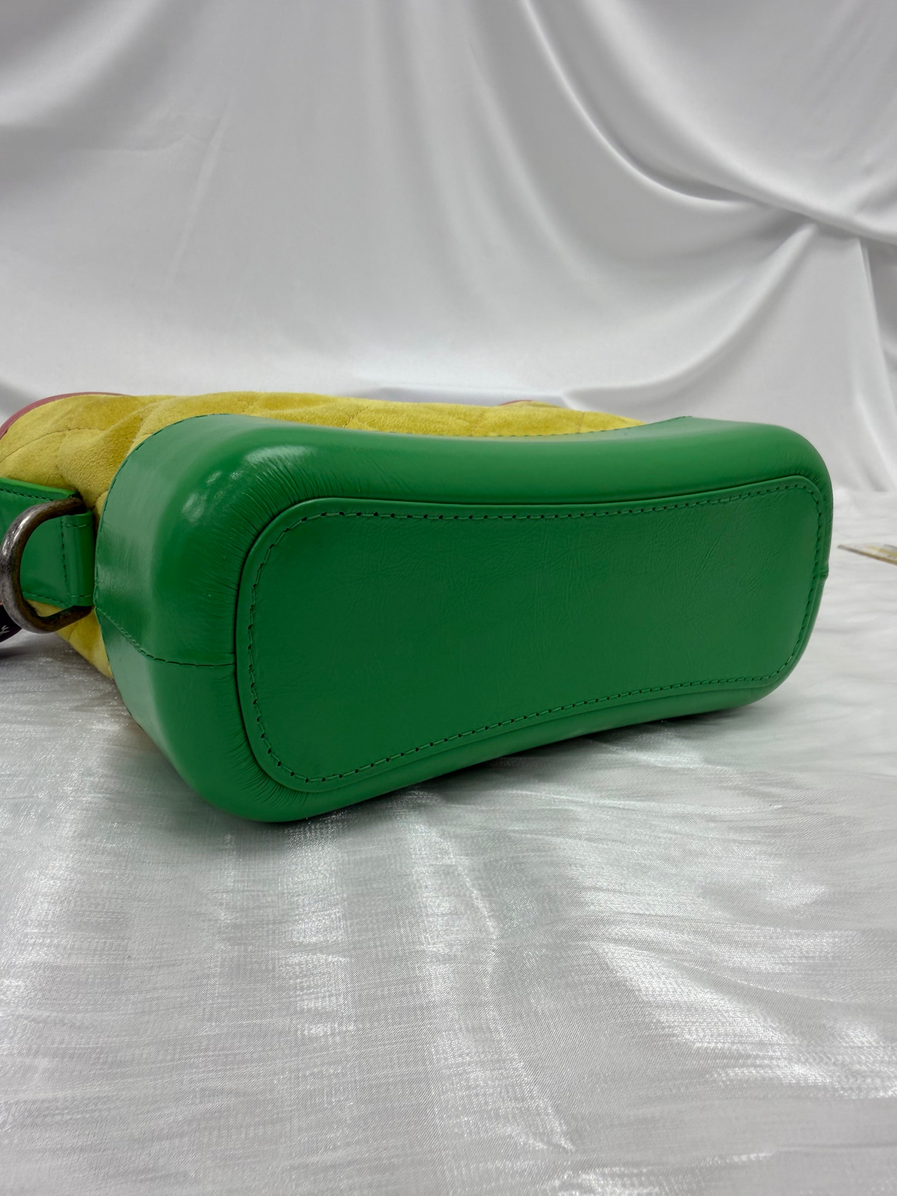 Chanel Multicolor Suede & Quilted Calfskin Small Gabrielle Hobo Bag