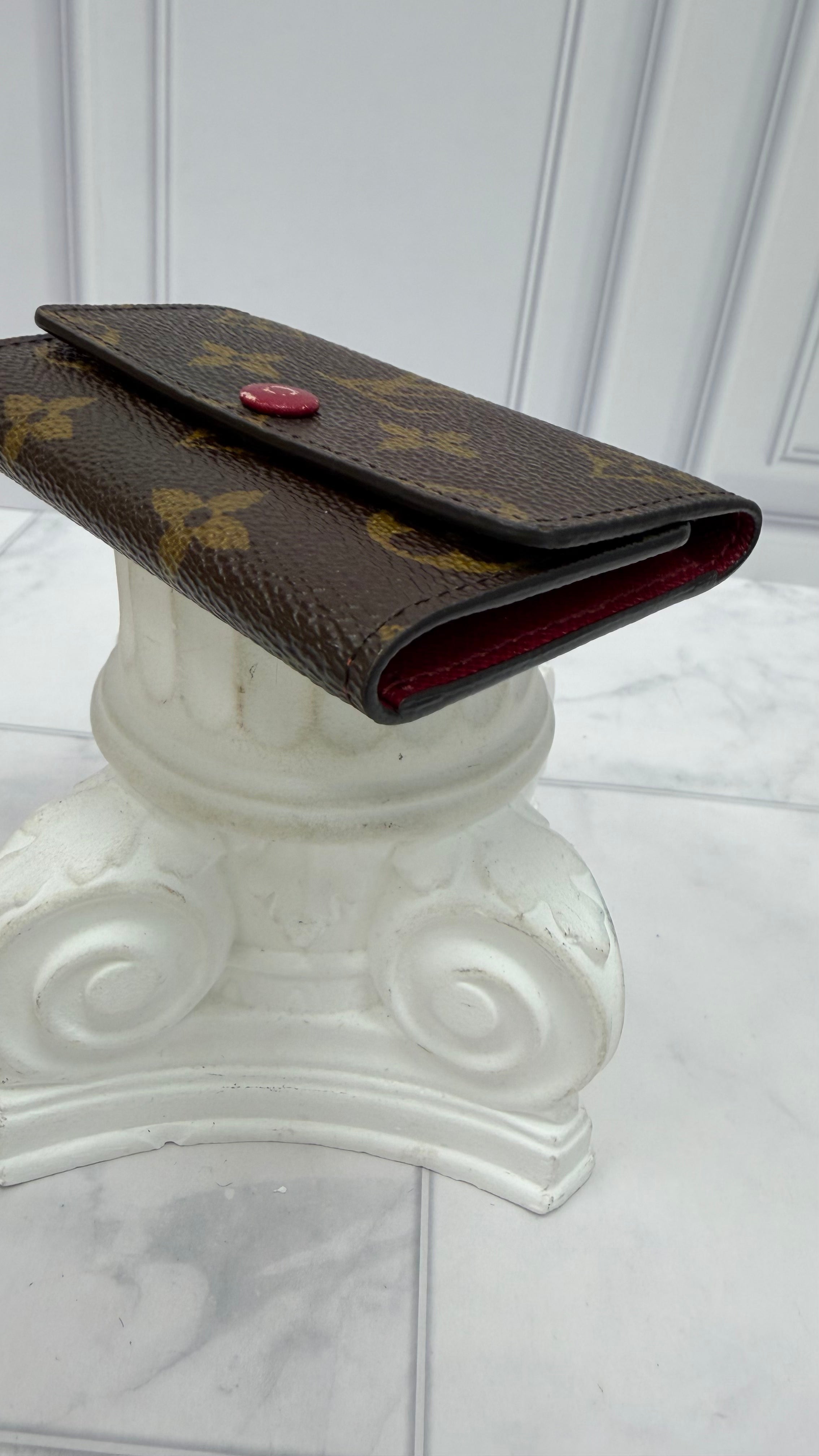 Louis Vuitton Monogram & Fuchsia 6 Key Ring Case
