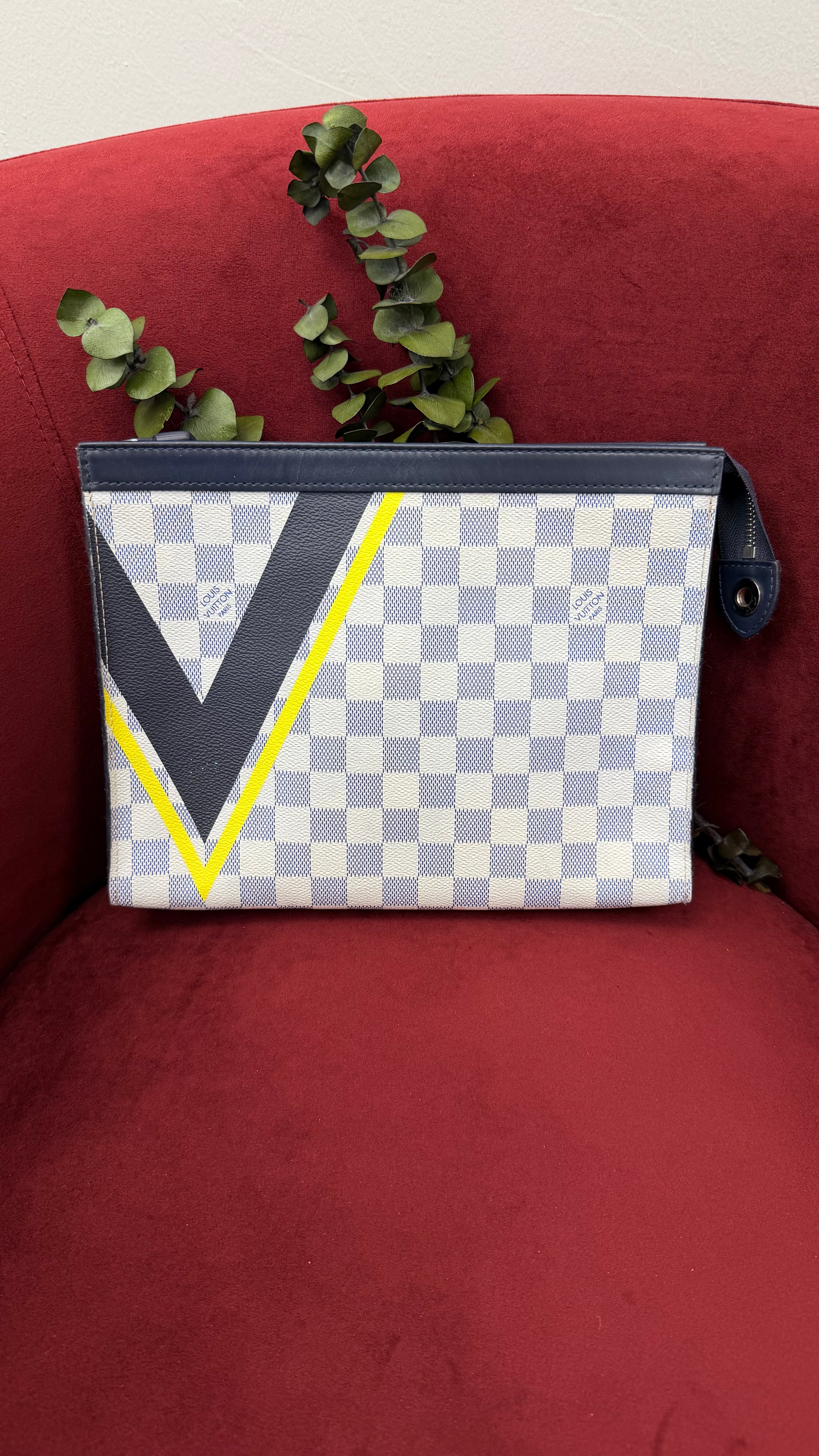 Louis Vuitton Damier Azur America's Cup Voyage Pouch