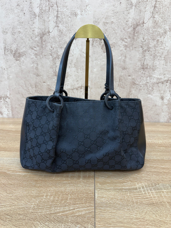Gucci GG Black Canvas Tote Bag