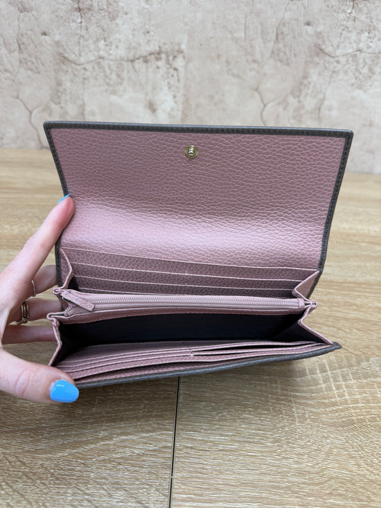 Gucci Grey Leather Long Wallet