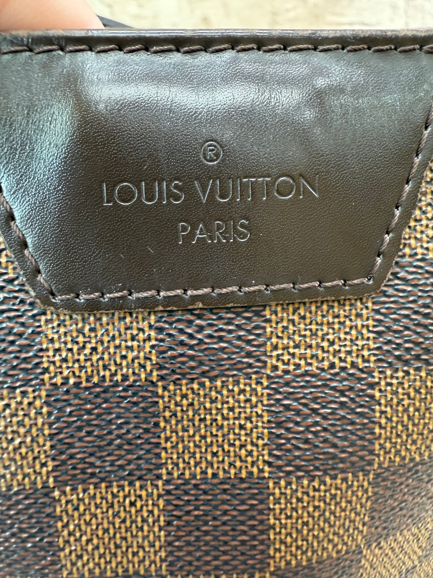 Louis Vuitton Damier Ebene Cabas Rivington Hobo Bag