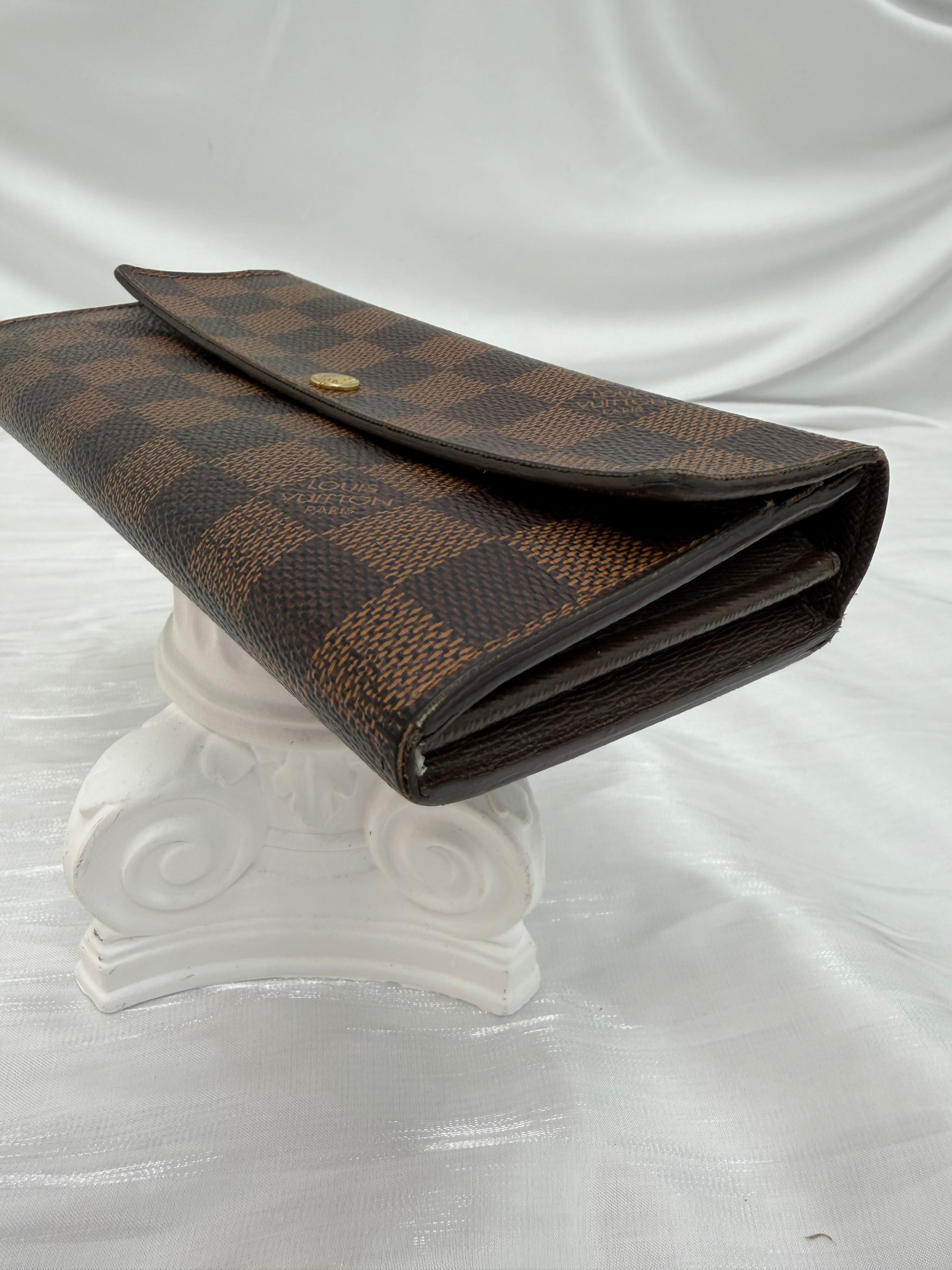 Louis Vuitton Damier Ebene Sarah Wallet