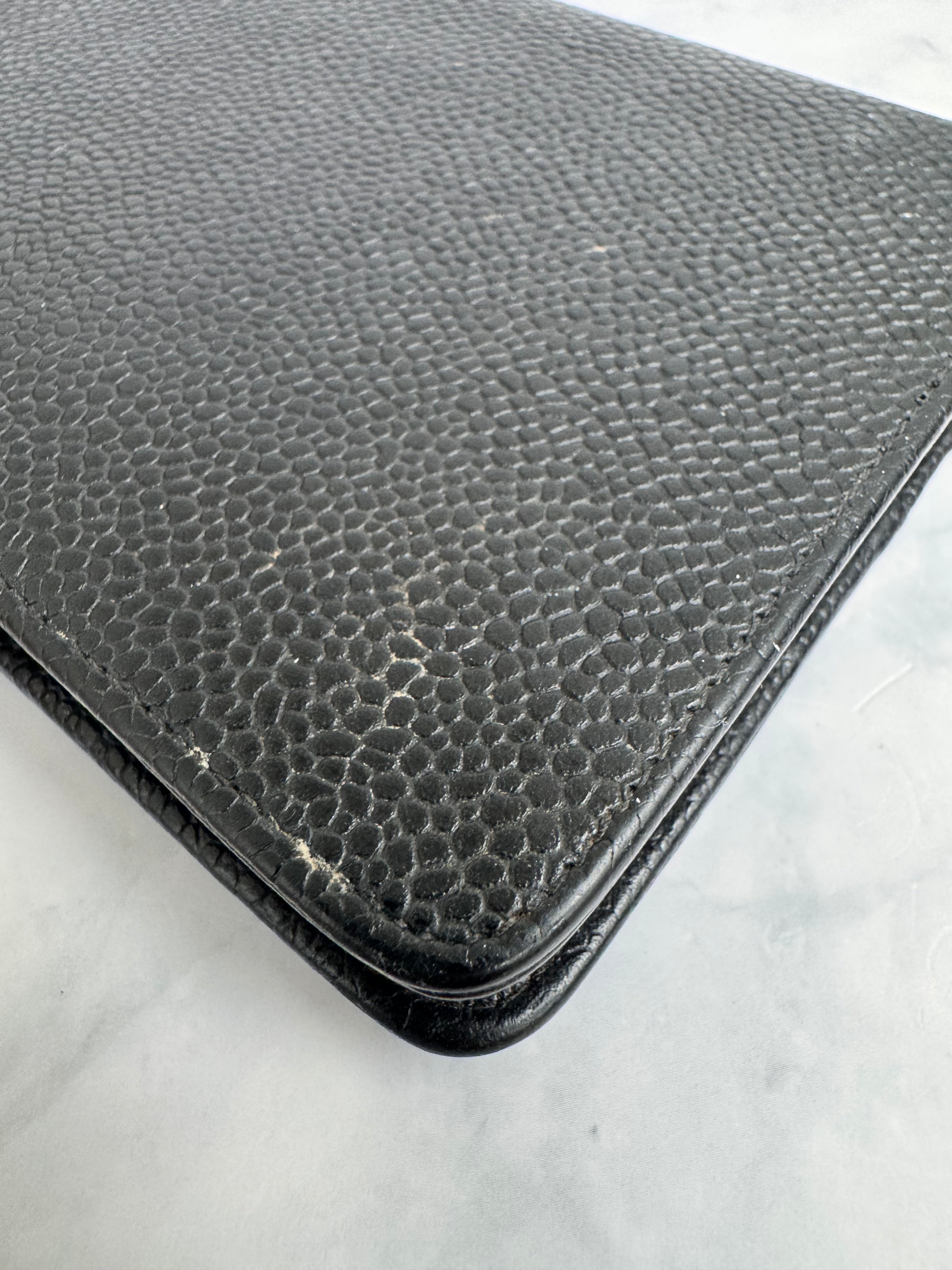 Chanel Black Caviar Leather Agenda